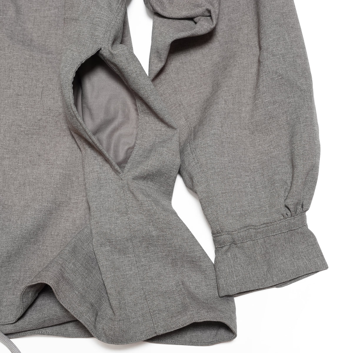 Tech Wool Pullover Shirts ※Made In JAPAN – Gray | NORBIT