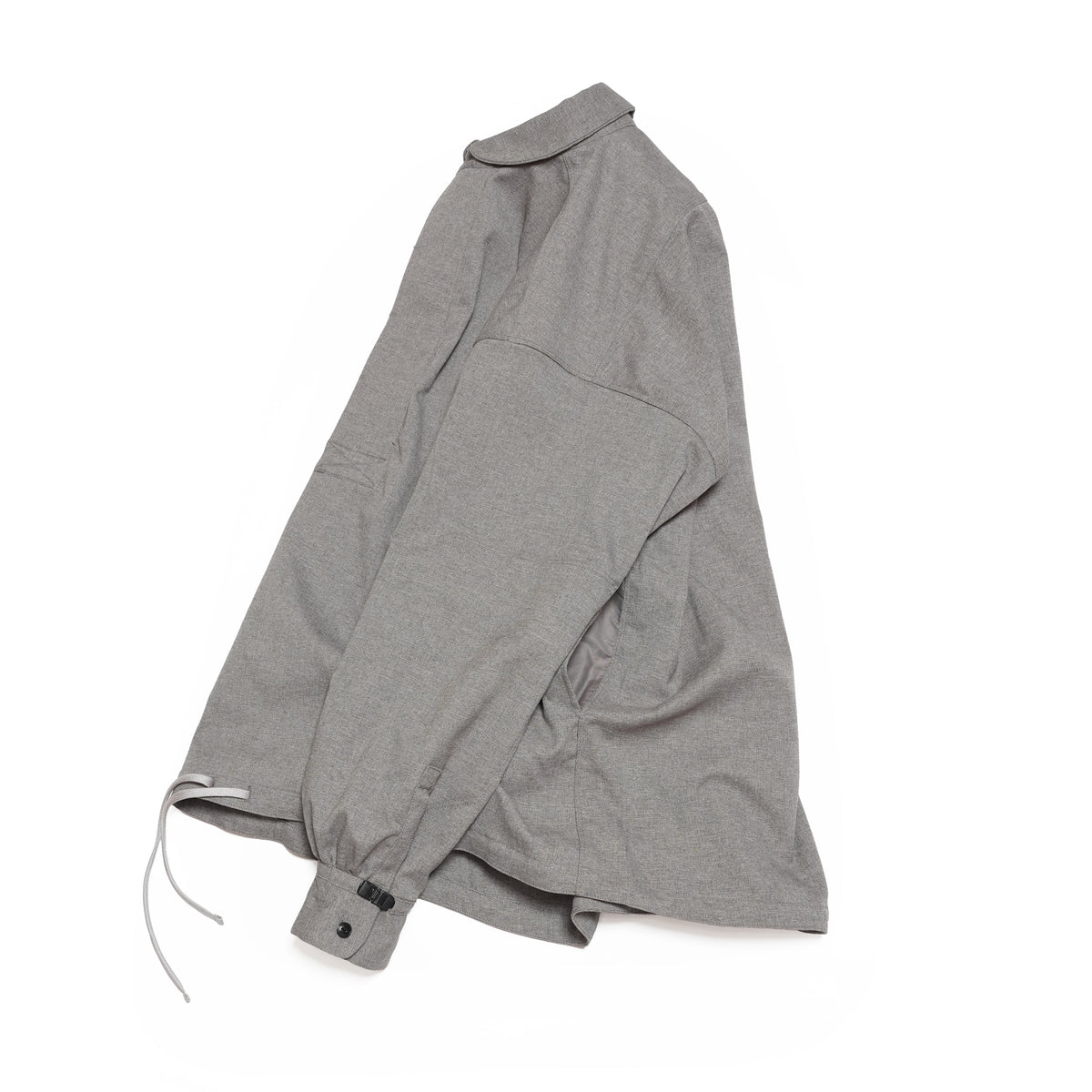Tech Wool Pullover Shirts ※Made In JAPAN – Gray | NORBIT