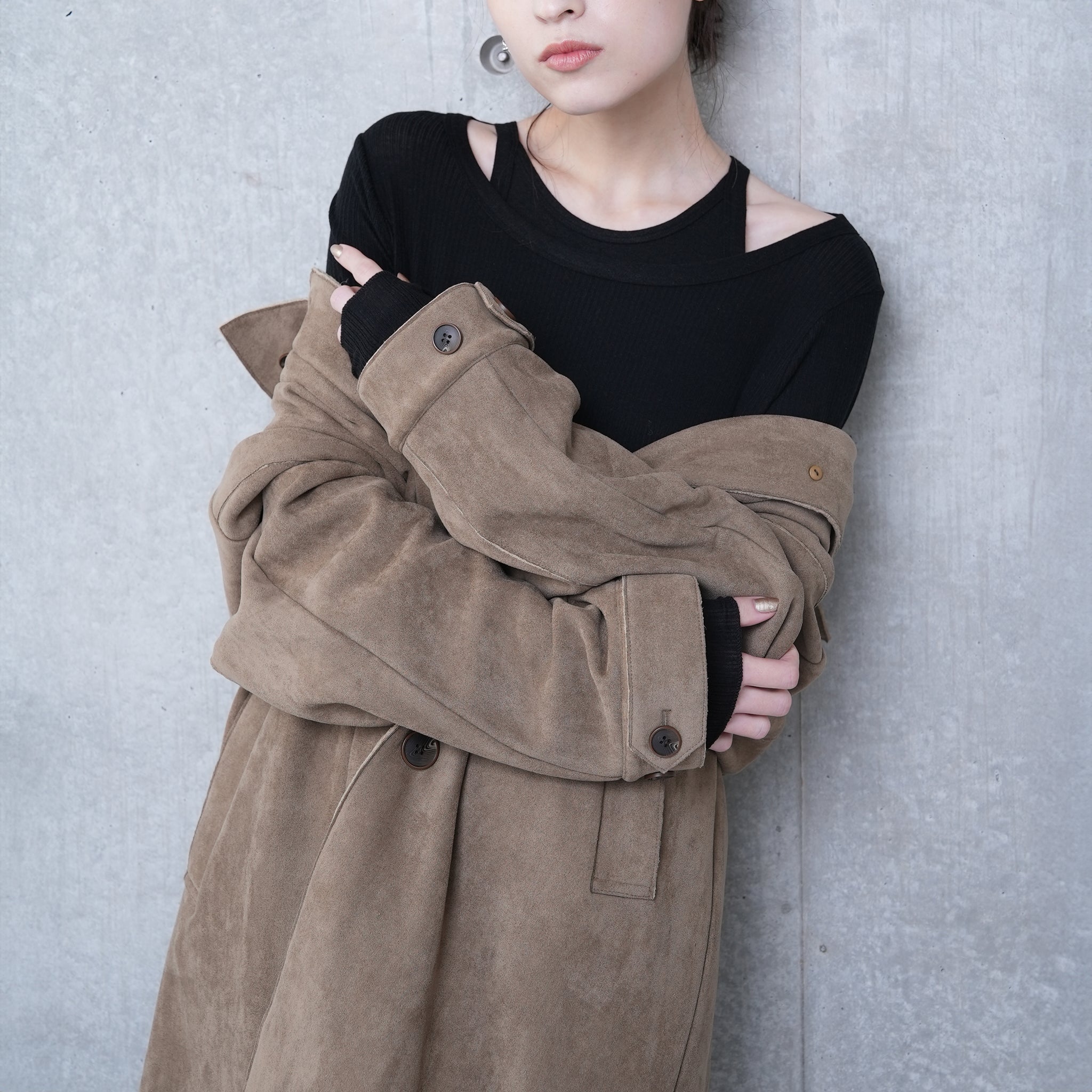 BALMACAAN COAT CHIN STRAP | Color_Khaki | No_252-425_khaki【CaRouseLamBRa_ケラウズランブラ】