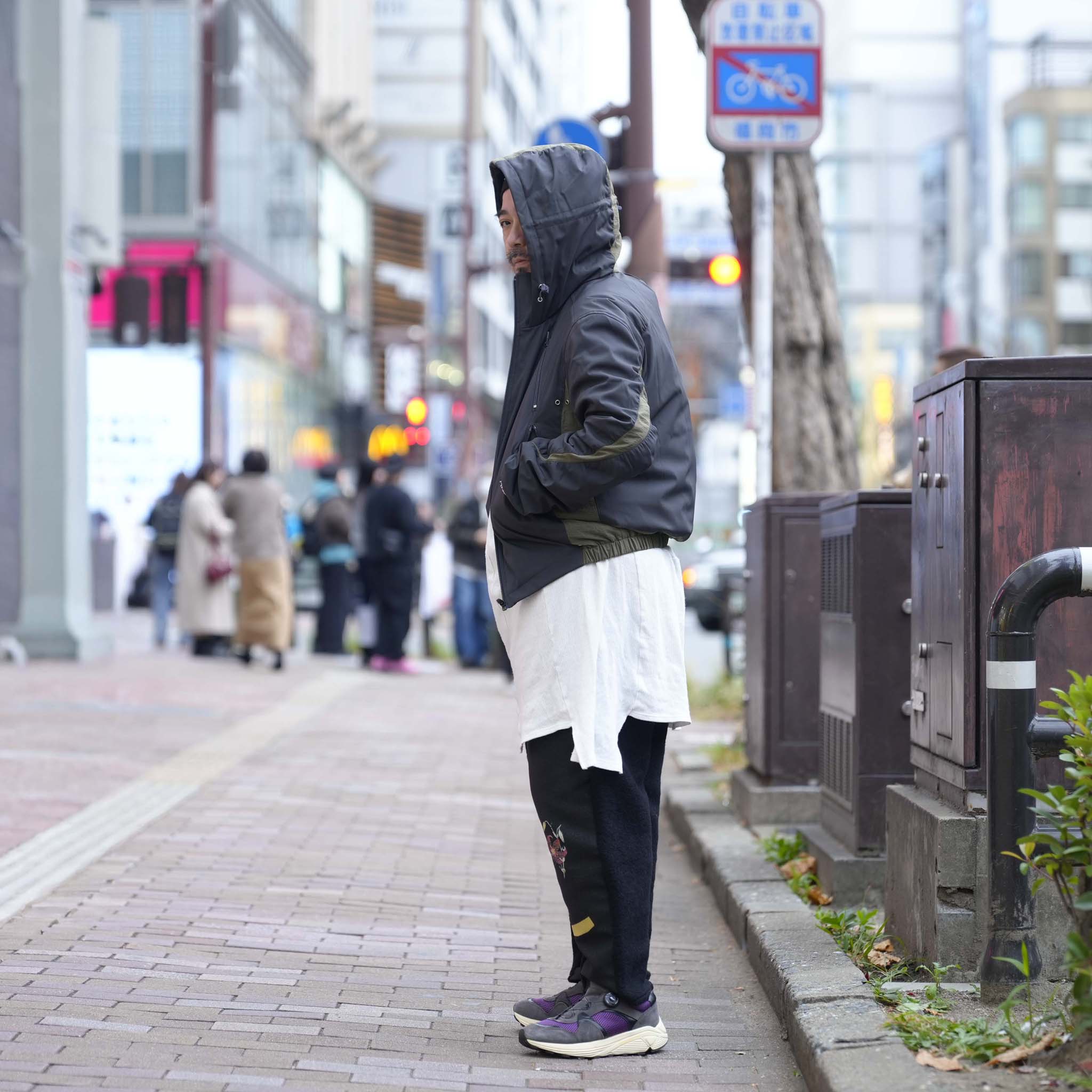 FLAGMENTS MIX DAYOFF PANT | Color_Black | No_sf25aw-18_black【STOF_ストフ】