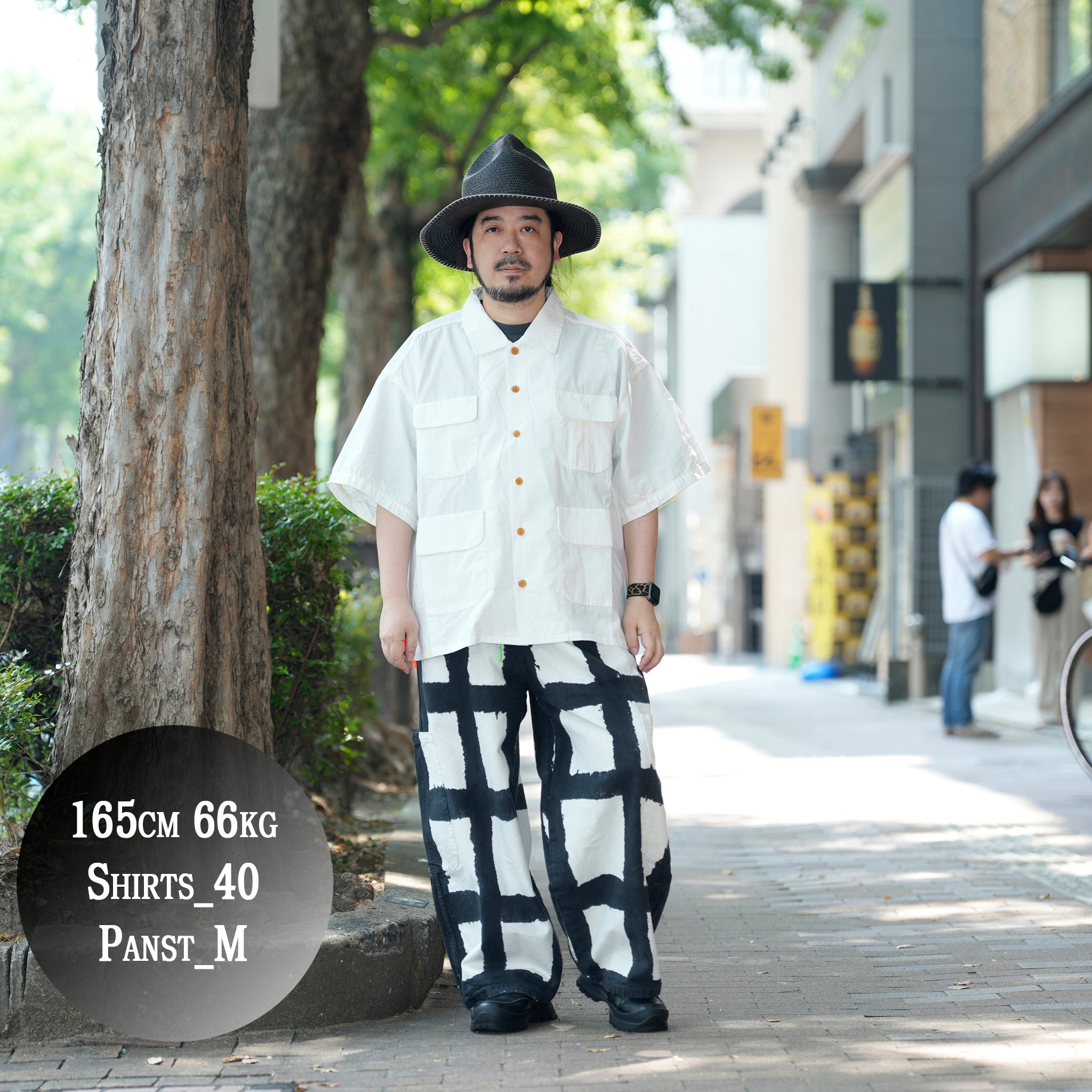 中南米Tシャツ風デザインの日本製リラックスシャツ|6.5oz厚手コットンのゆったりシルエット