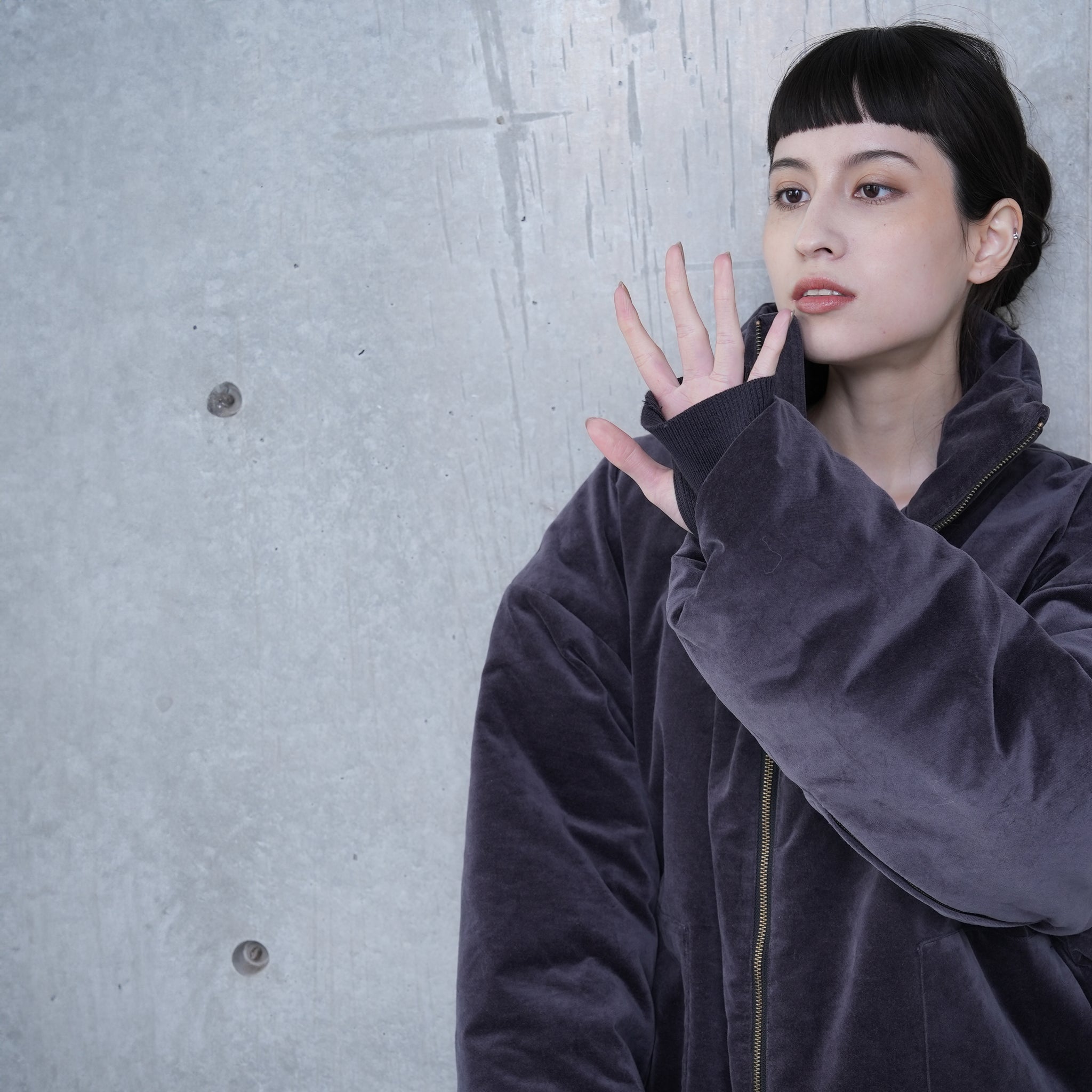 MONSTER PADDING VENT. JK | Color_Charcoal | No_252-414_charcoal【CaRouseLamBRa_ケラウズランブラ】