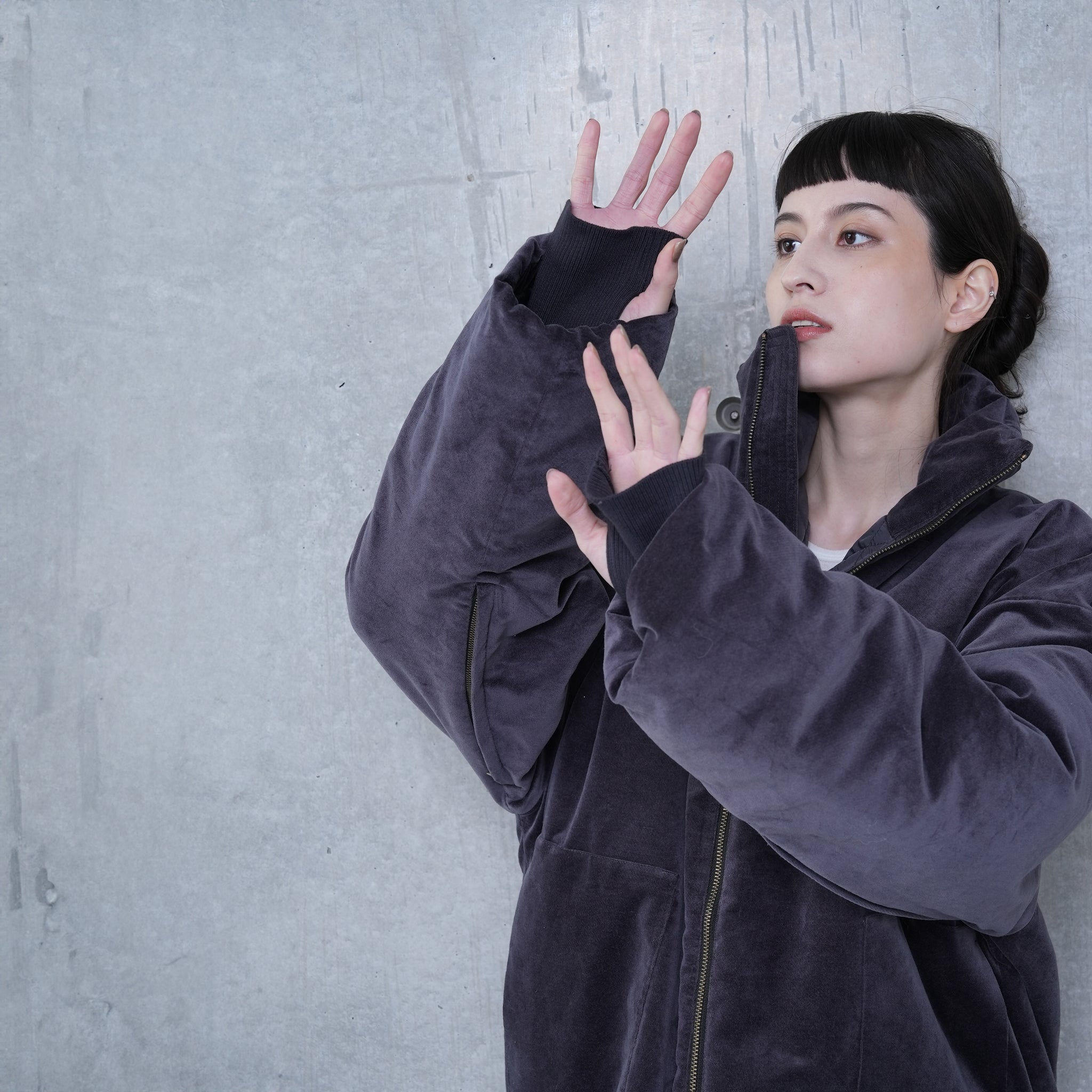 MONSTER PADDING VENT. JK | Color_Charcoal | No_252-414_charcoal【CaRouseLamBRa_ケラウズランブラ】