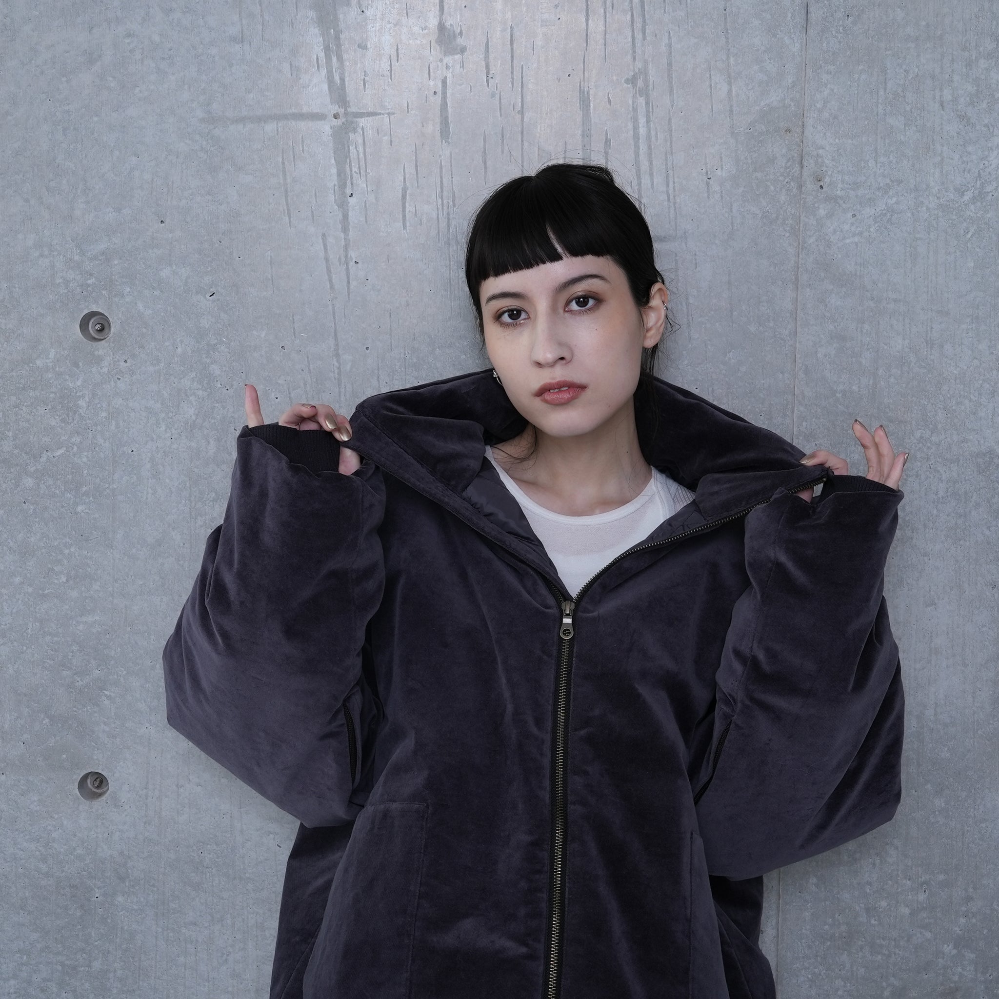 MONSTER PADDING VENT. JK | Color_Charcoal | No_252-414_charcoal【CaRouseLamBRa_ケラウズランブラ】