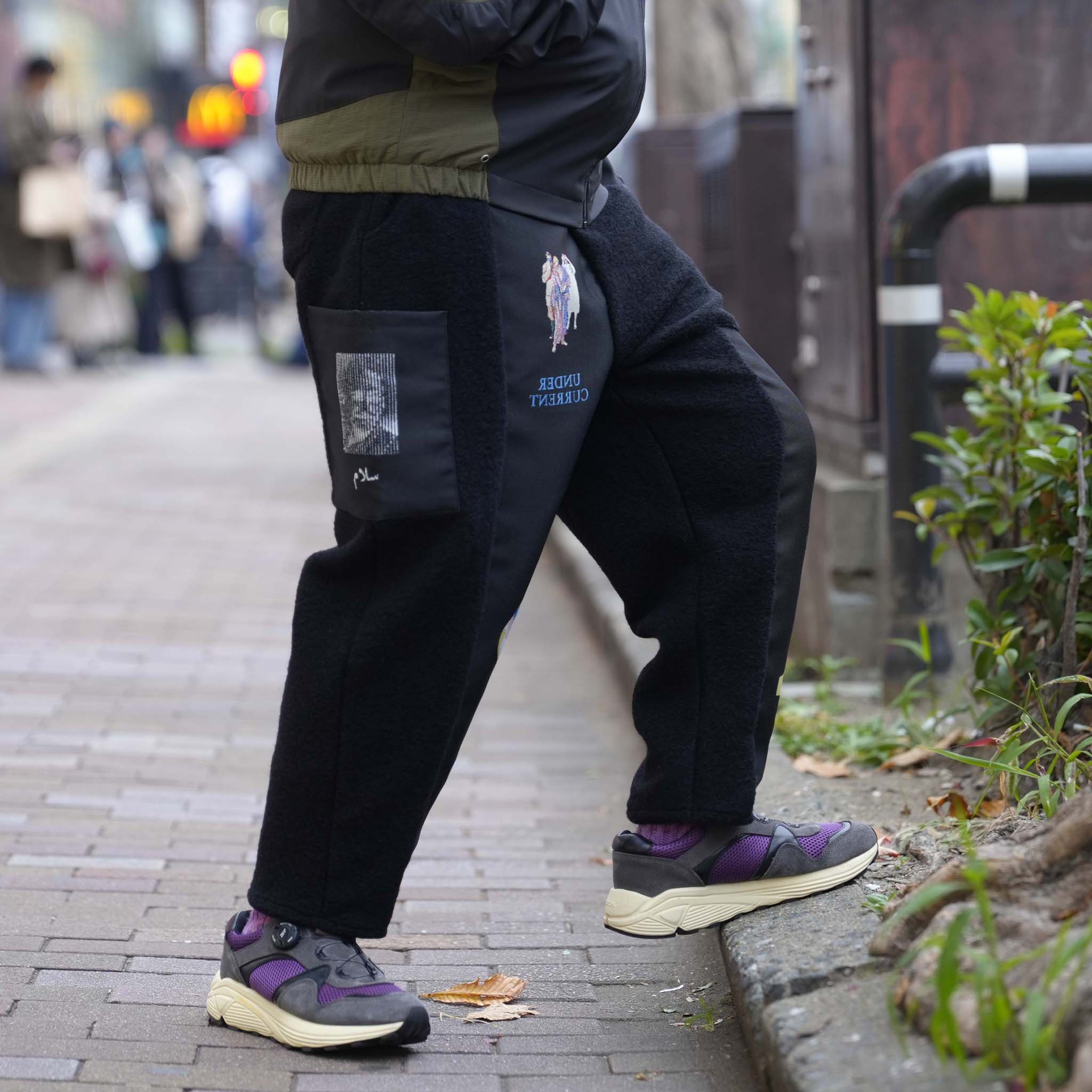FLAGMENTS MIX DAYOFF PANT | Color_Black | No_sf25aw-18_black【STOF_ストフ】
