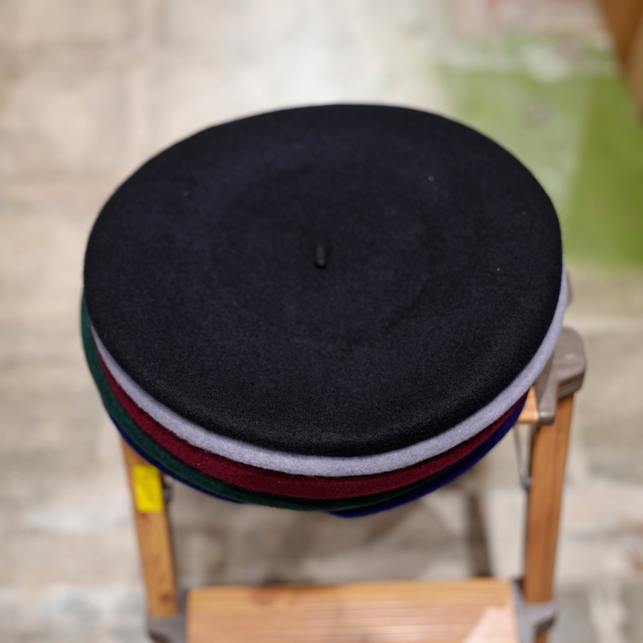 Big Basque Beret – Black / GRAY / GREEN / NAVY / BURGUNDY | ORIGINAL JOHN