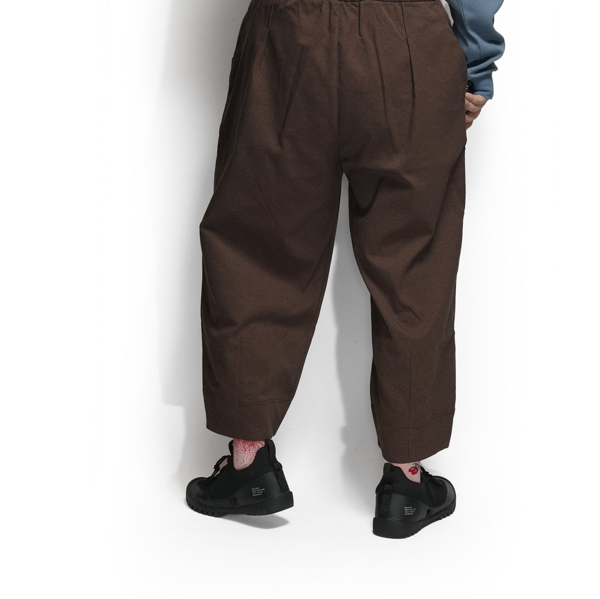 Tech Wool Cropped Easy Pants ※Made In JAPAN – Brown | NORBIT