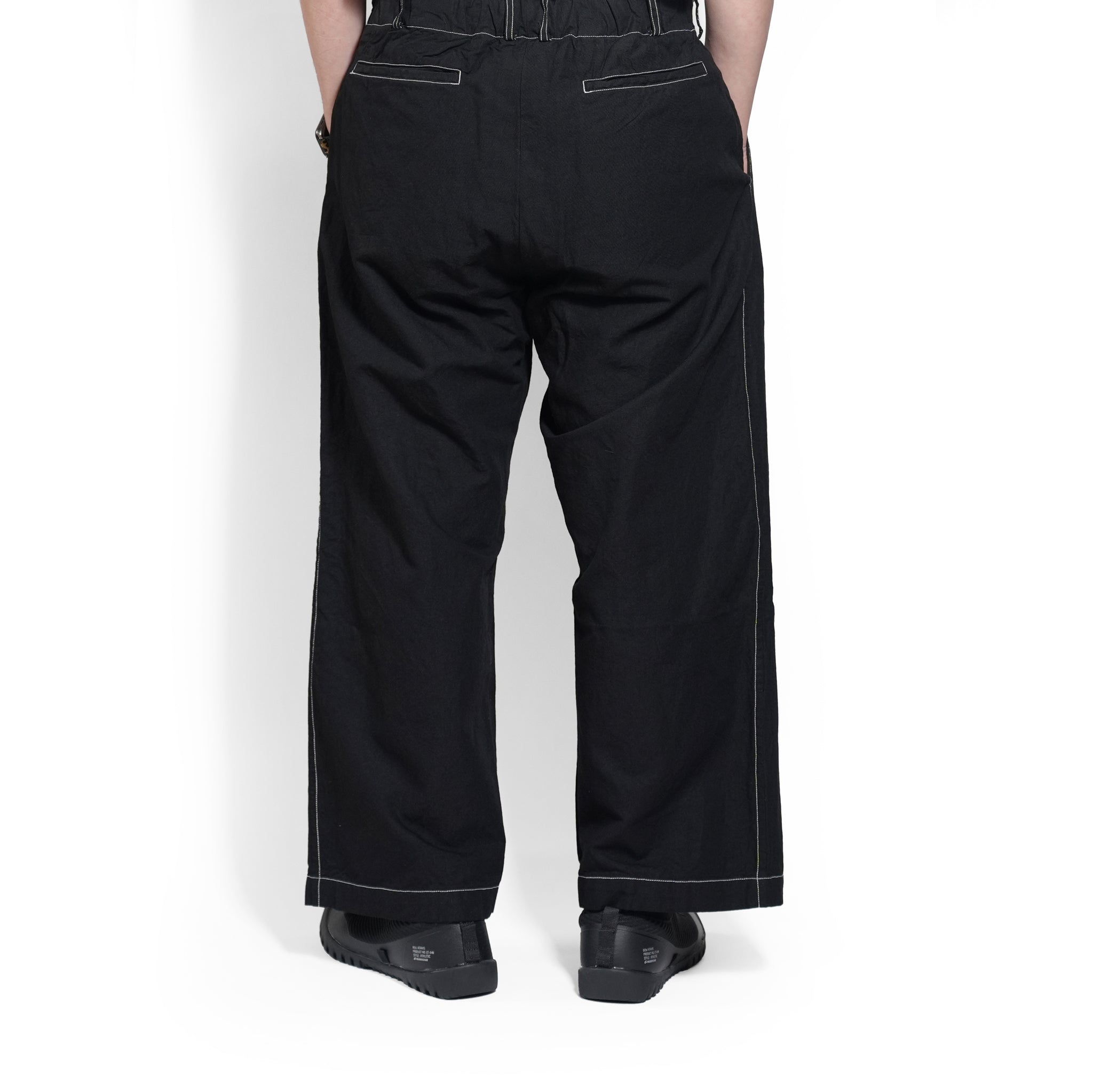 BAGS EASY WIDE PANTS-CHAMBRAY – Black | BE-02_Black|CATTA SHIRTS