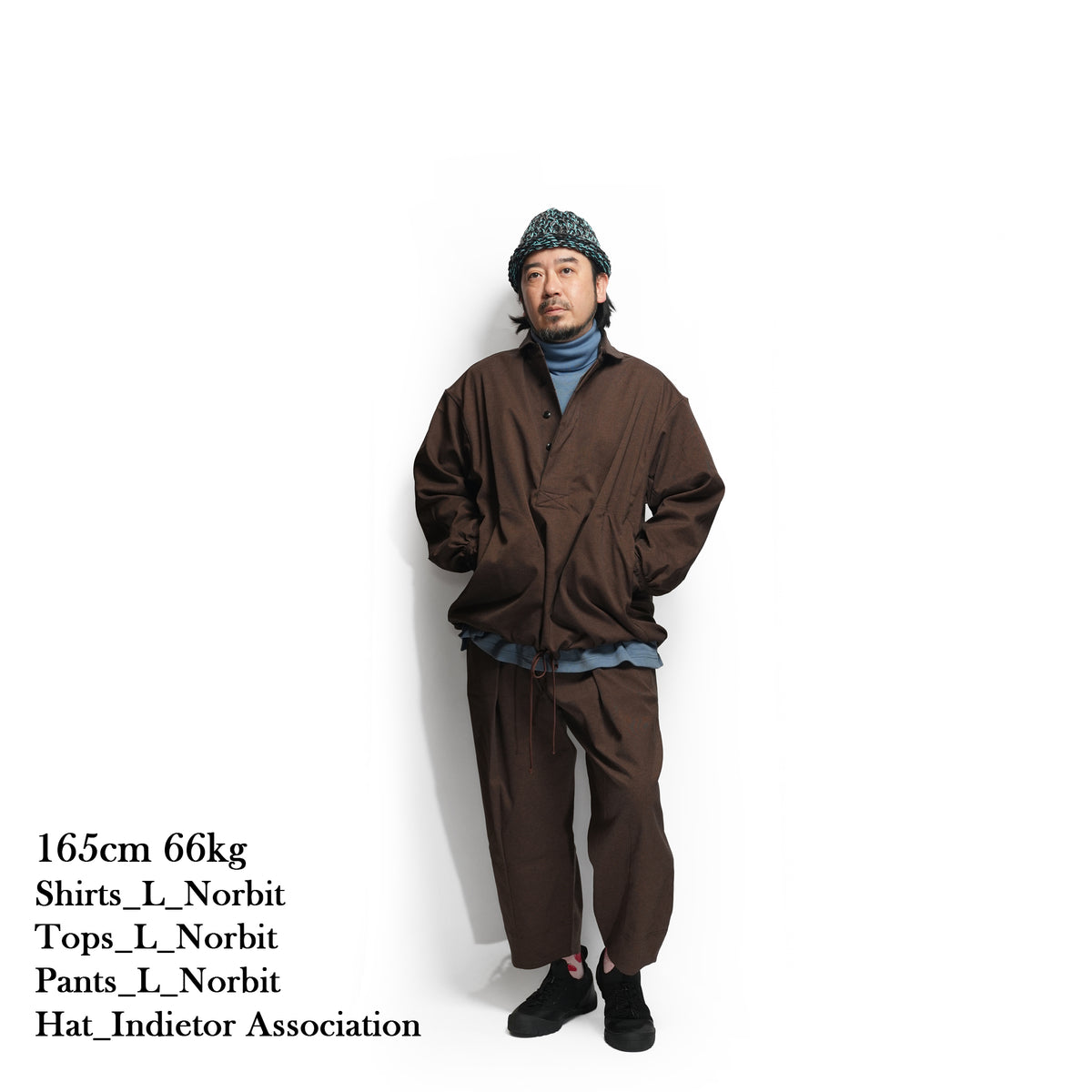 Tech Wool Cropped Easy Pants ※Made In JAPAN – Brown | NORBIT