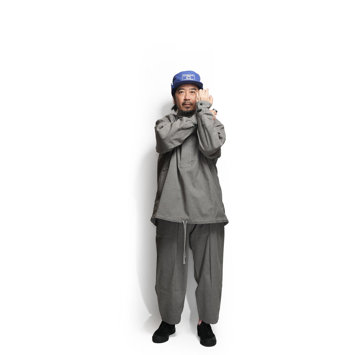 Tech Wool Cropped Easy Pants ※Made In JAPAN – Gray | NORBIT