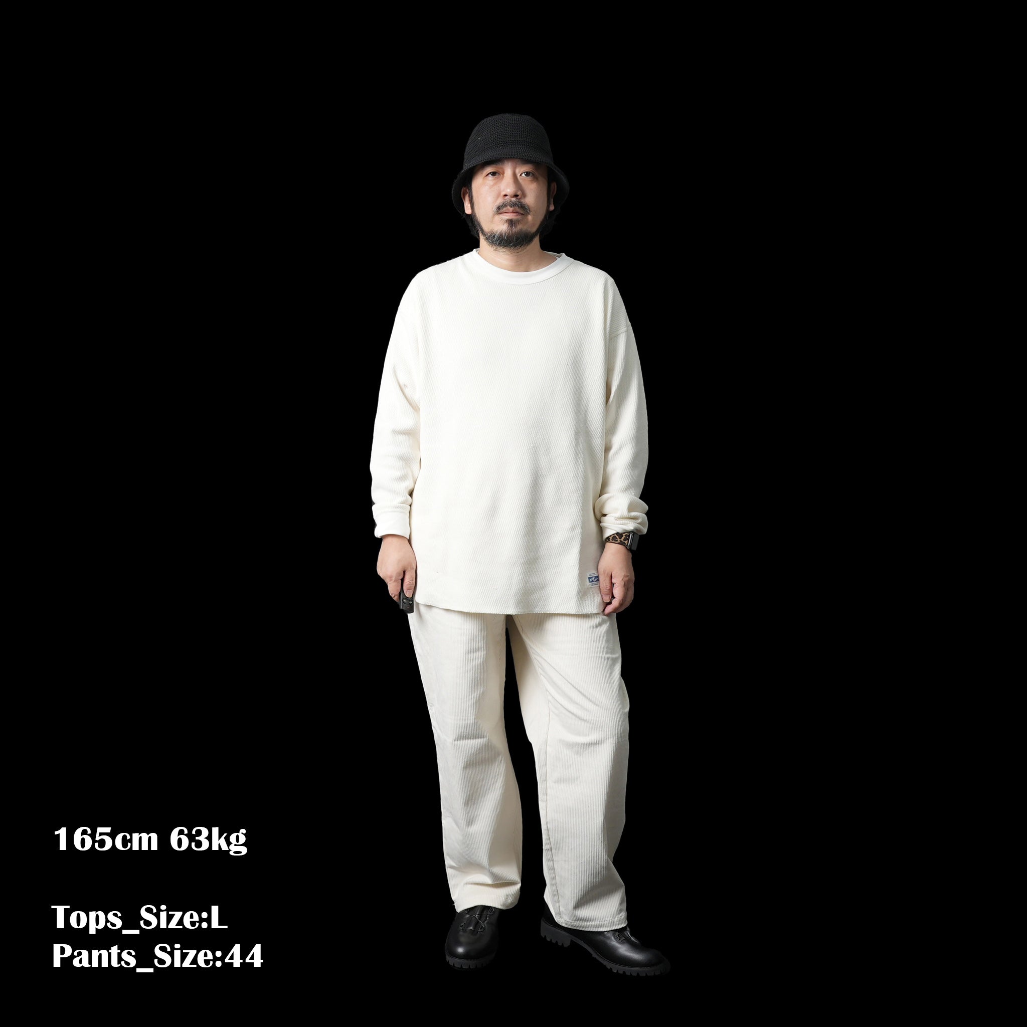 No:ve-2023aw01_cream | Name:C.Coulisse Corduroy Easy | Color:Cream【VECCHI_ベッチ】