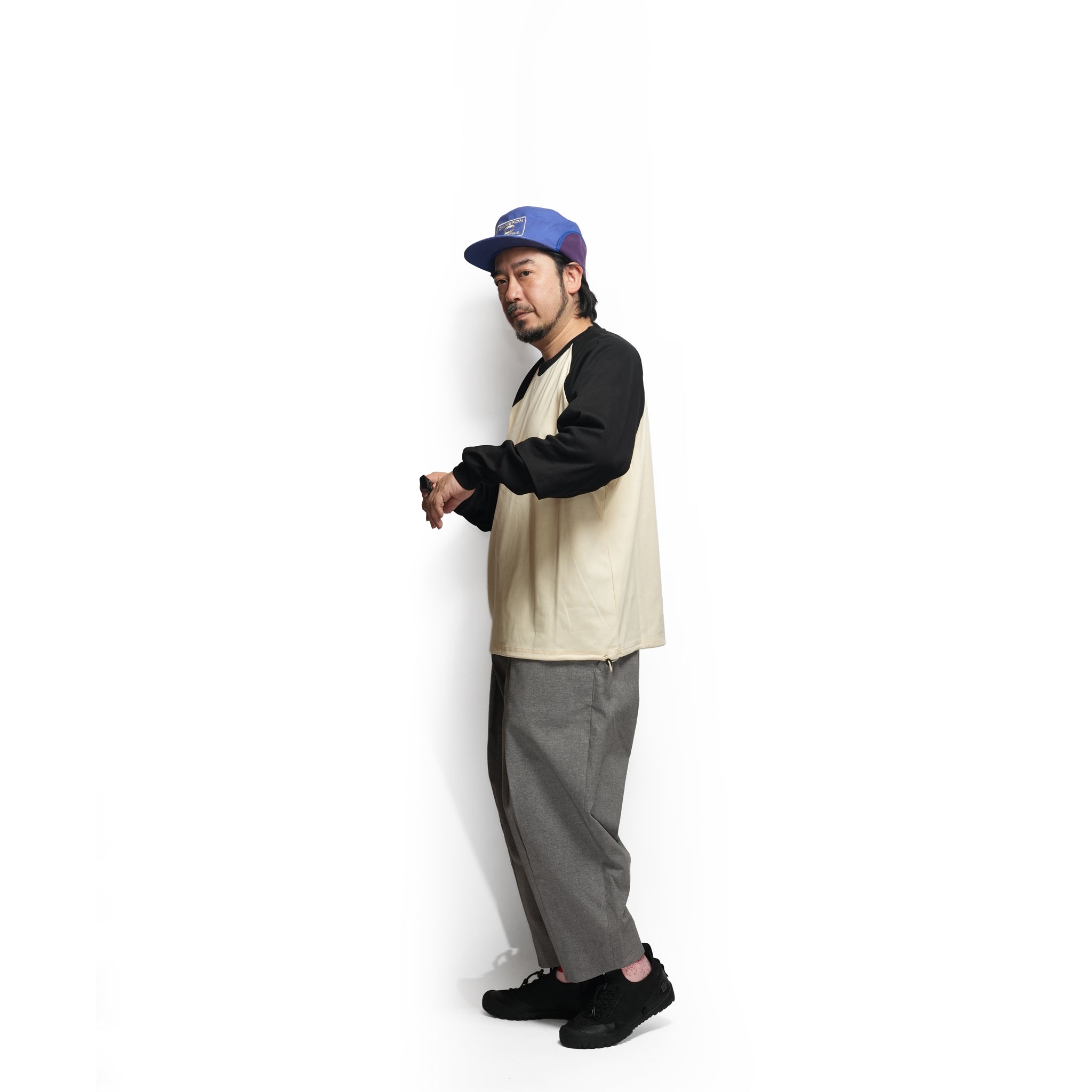 GMLR | Raglan Layered Long-Sleeve T-Shirt – Black | GAMELRA