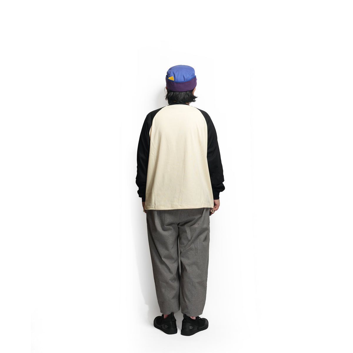 GMLR | Raglan Layered Long-Sleeve T-Shirt – Black | GAMELRA