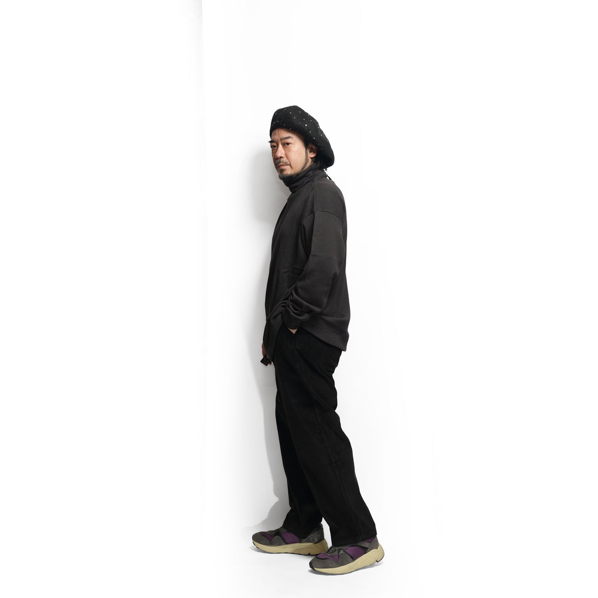 Turtleneck Knit ※Made In JAPAN – Navy | NORBIT