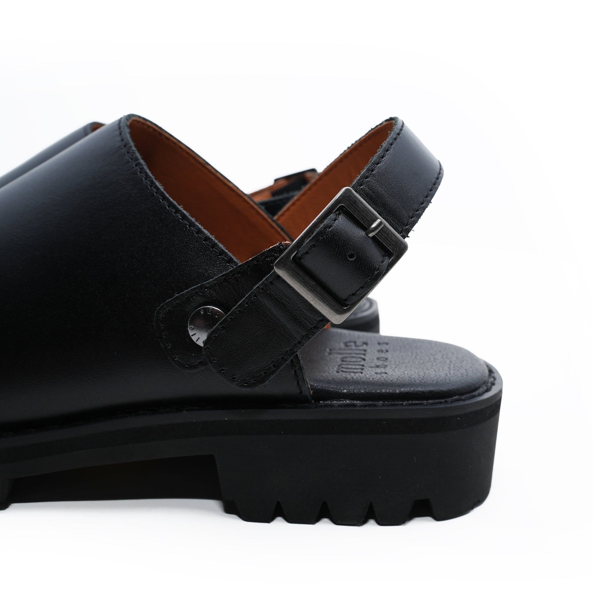 MLS210301-14 | ENGINEER SANDAL – Black | MOLLE SHOES