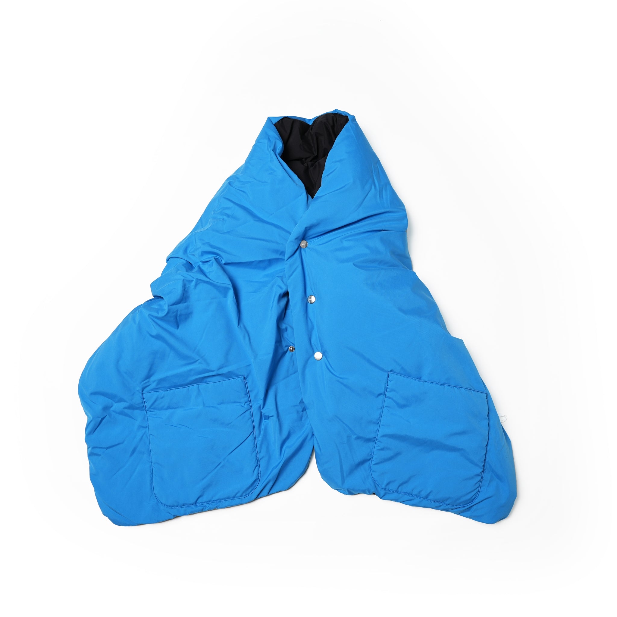 No:FEW23WAC5116b | Name:REVERSIBLE DOWN CAPE | Color:Black×Blue【MIFFEW_ミフュー】