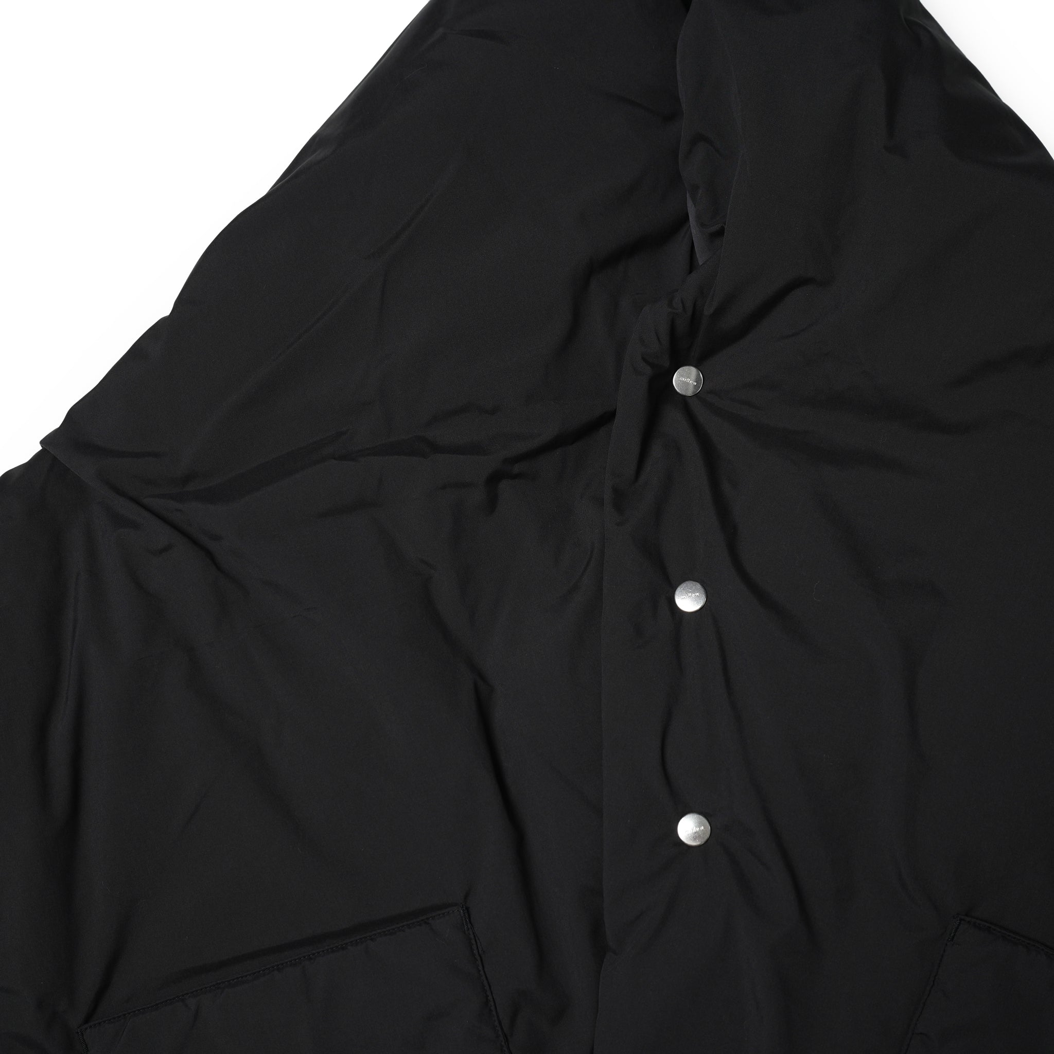 No:FEW23WAC5116a | Name:REVERSIBLE DOWN CAPE | Color:Black【MIFFEW_ミフュー】