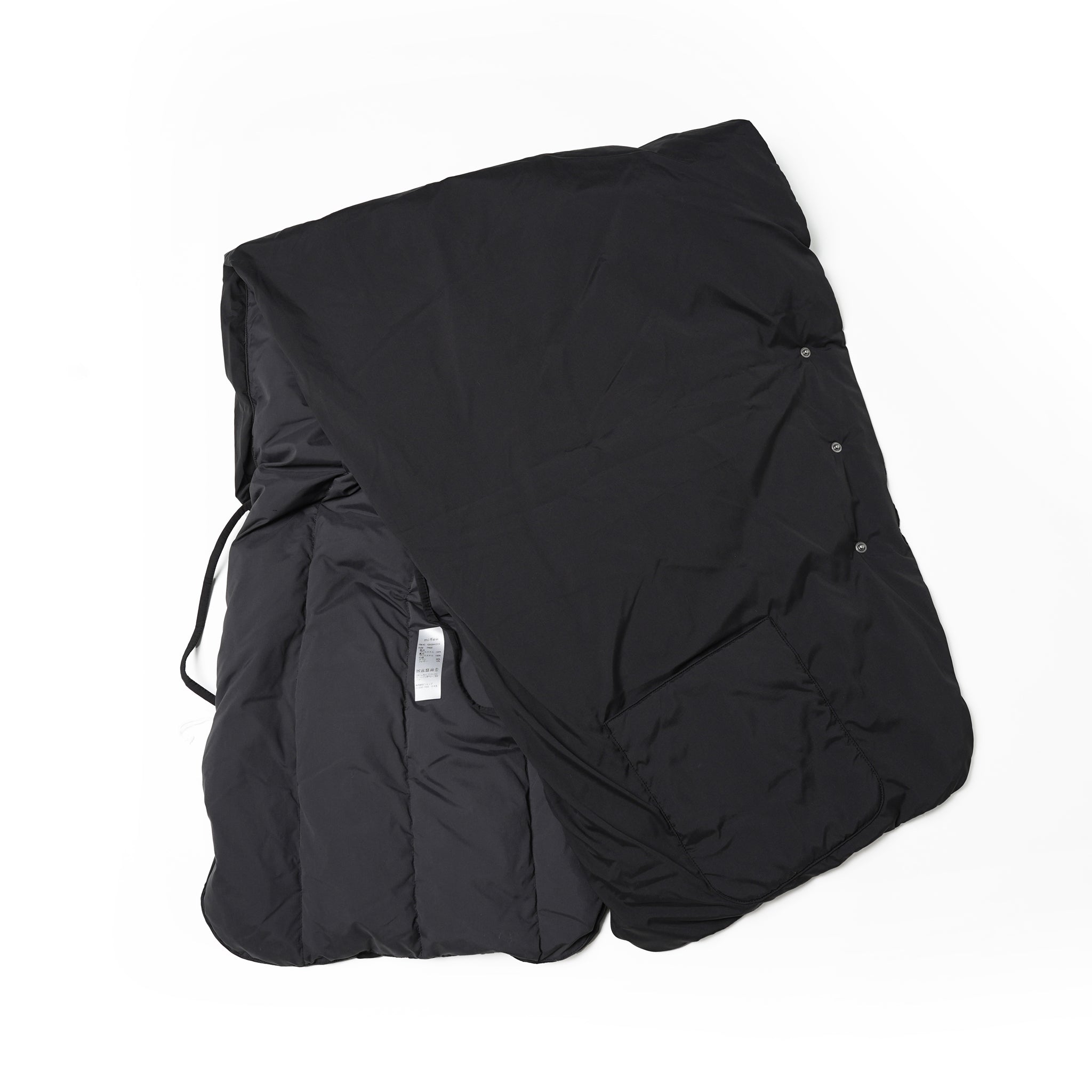 No:FEW23WAC5116a | Name:REVERSIBLE DOWN CAPE | Color:Black【MIFFEW_ミフュー】