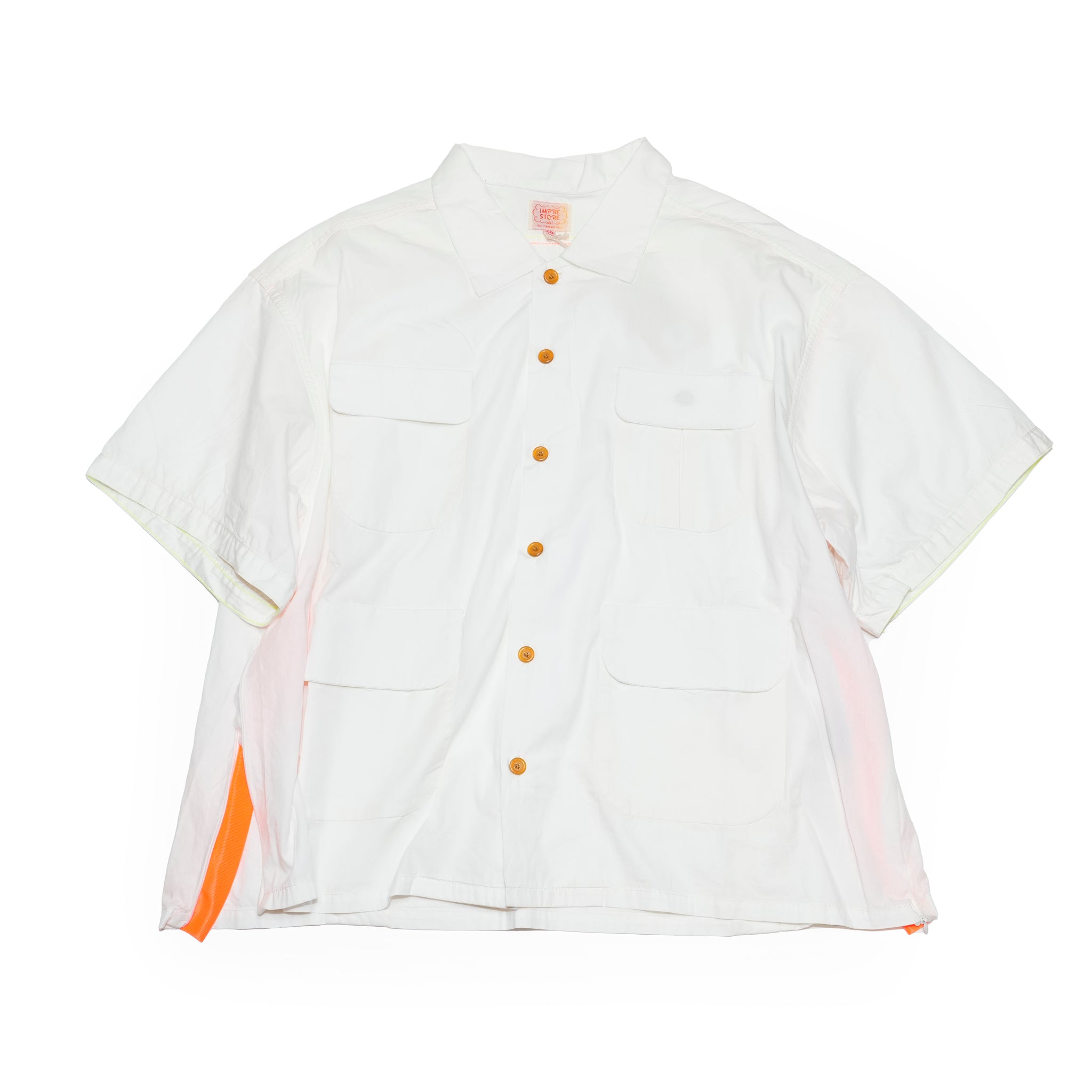 中南米Tシャツ風デザインの日本製リラックスシャツ|6.5oz厚手コットンのゆったりシルエット