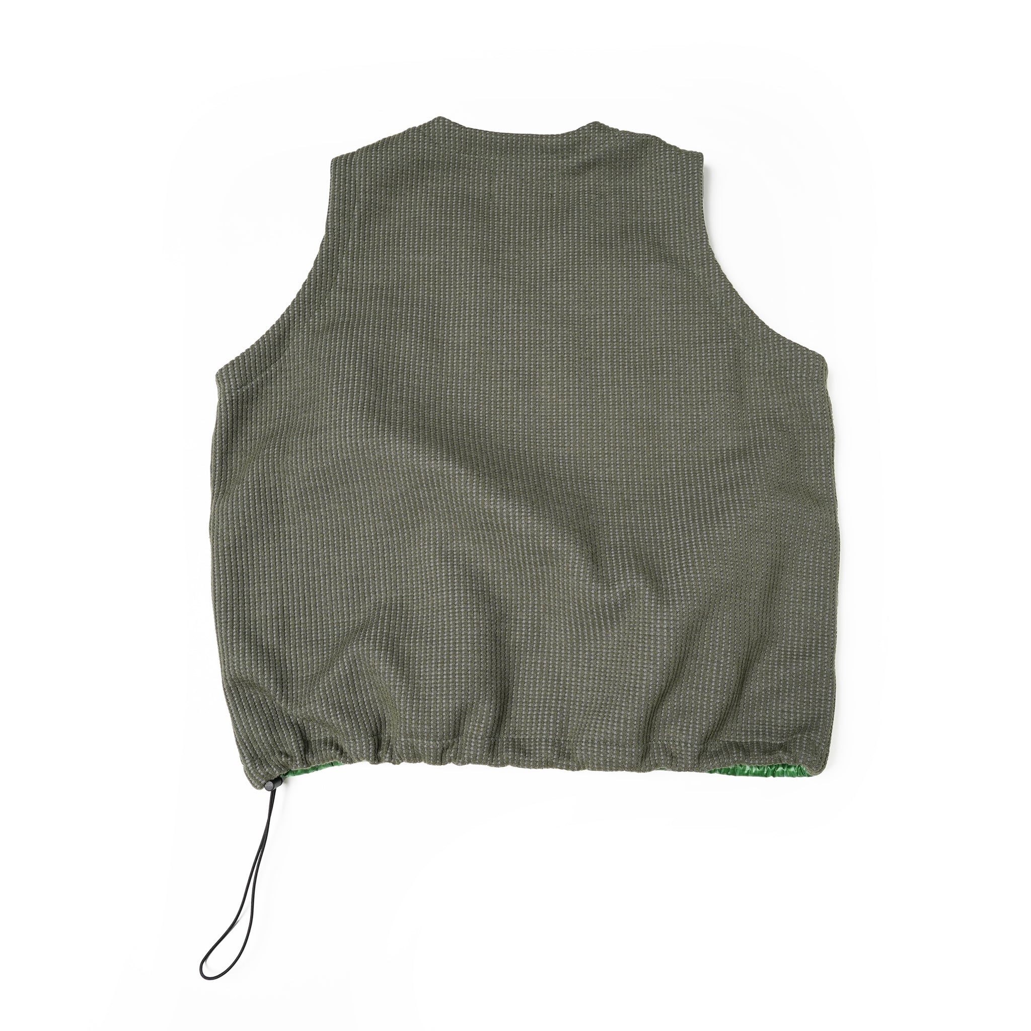 VOO-1142 | Ost QUILT VEST | Color:Green/Coffee/Black【VOO_ヴォー】