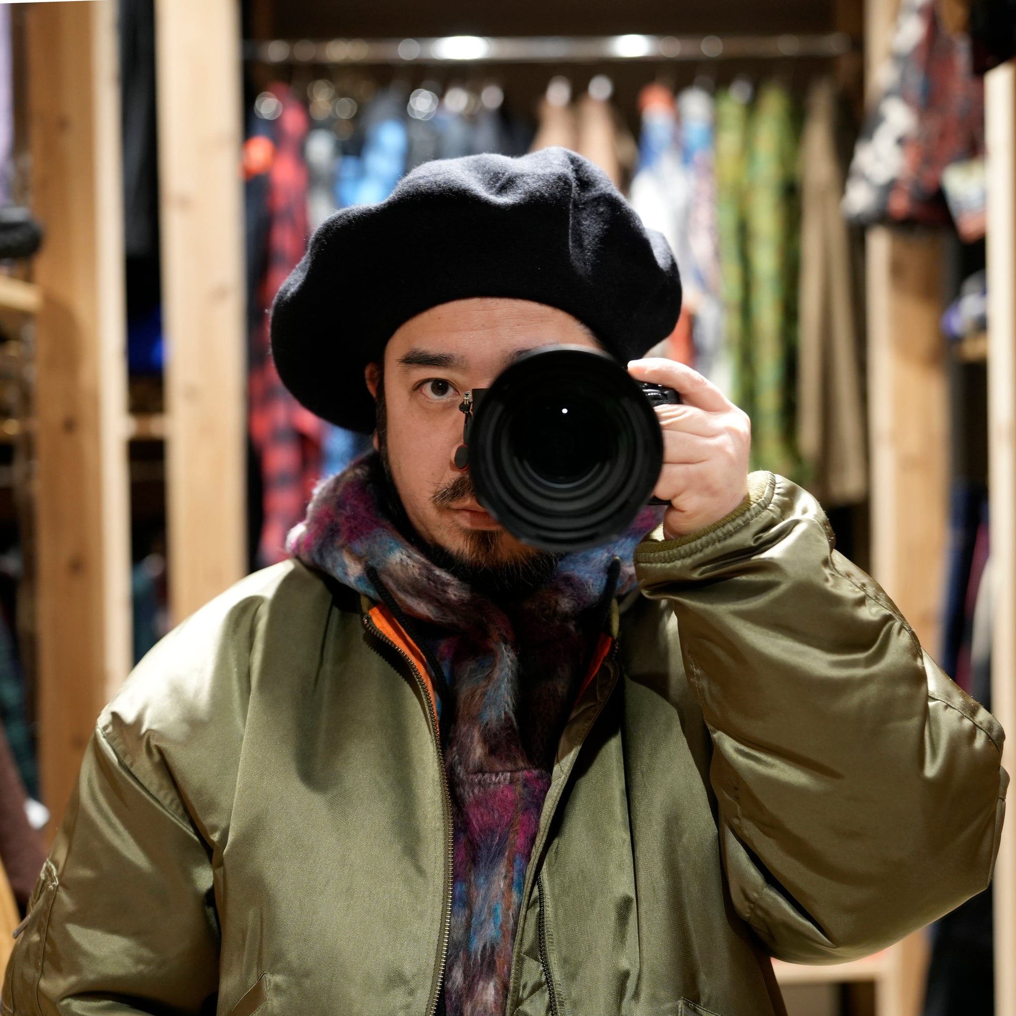 Big Basque Beret – Black / GRAY / GREEN / NAVY / BURGUNDY | ORIGINAL JOHN