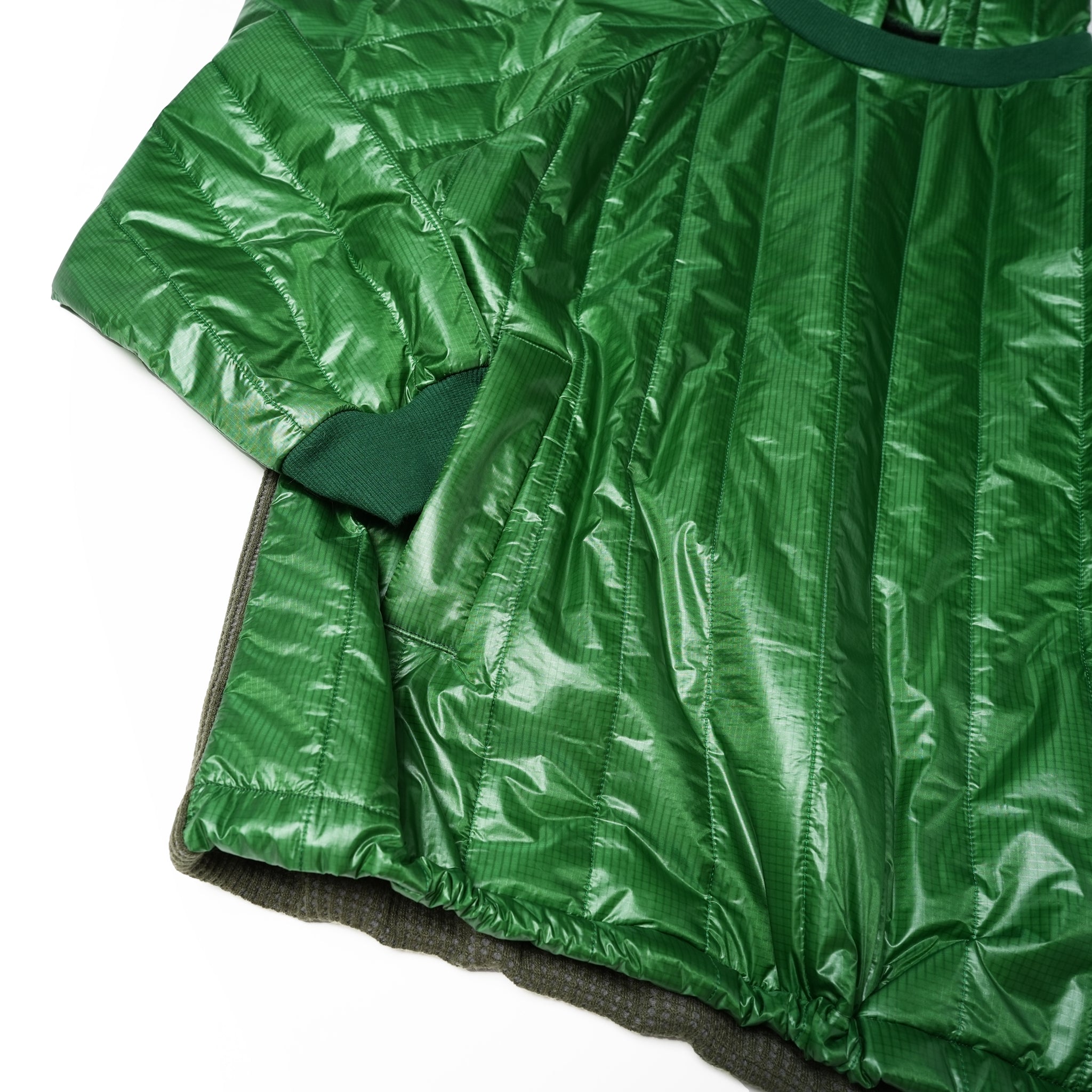 VOO-1143 | Ost QUILT HOODY | Color:Green/Coffee/Black【VOO_ヴォー】