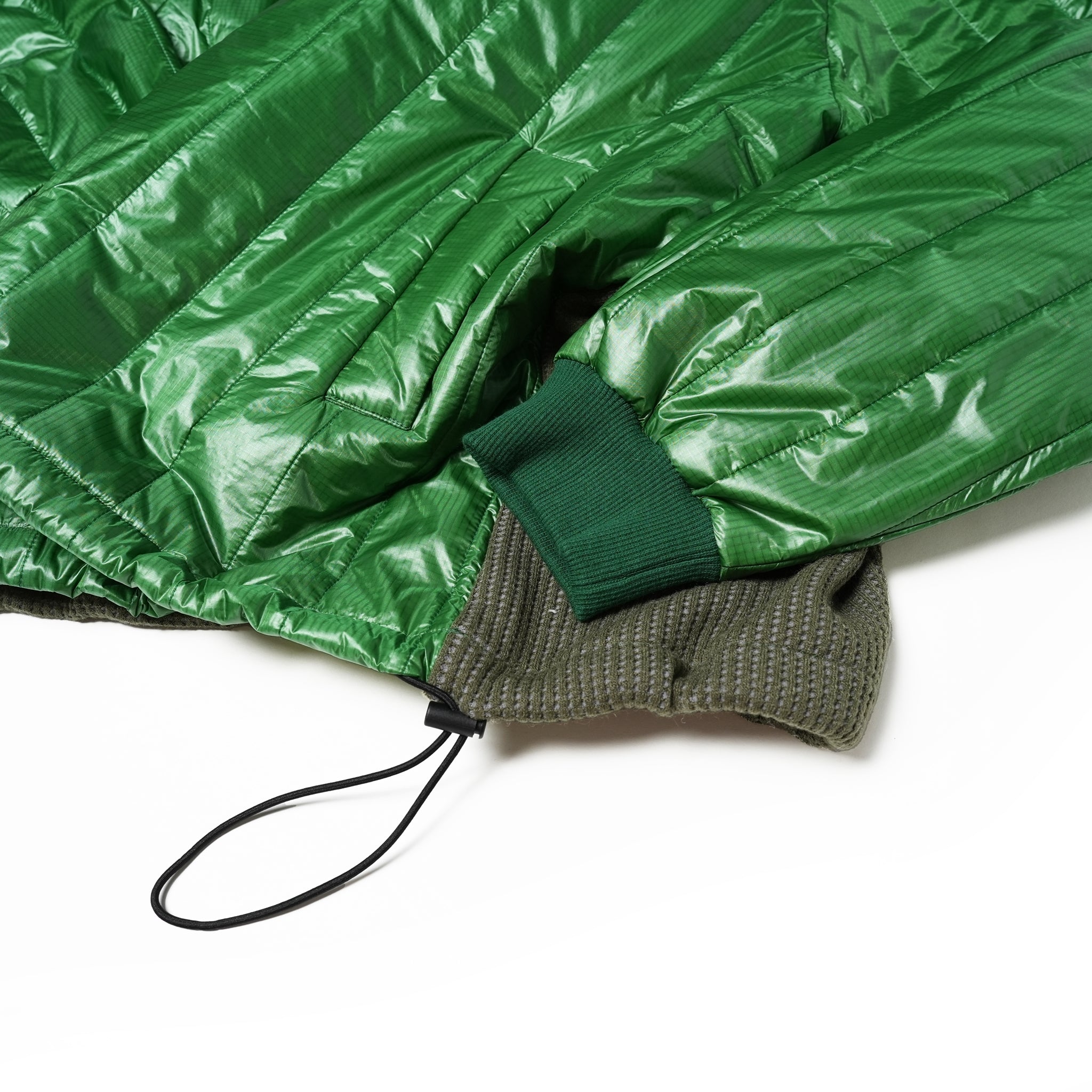 VOO-1143 | Ost QUILT HOODY | Color:Green/Coffee/Black【VOO_ヴォー】