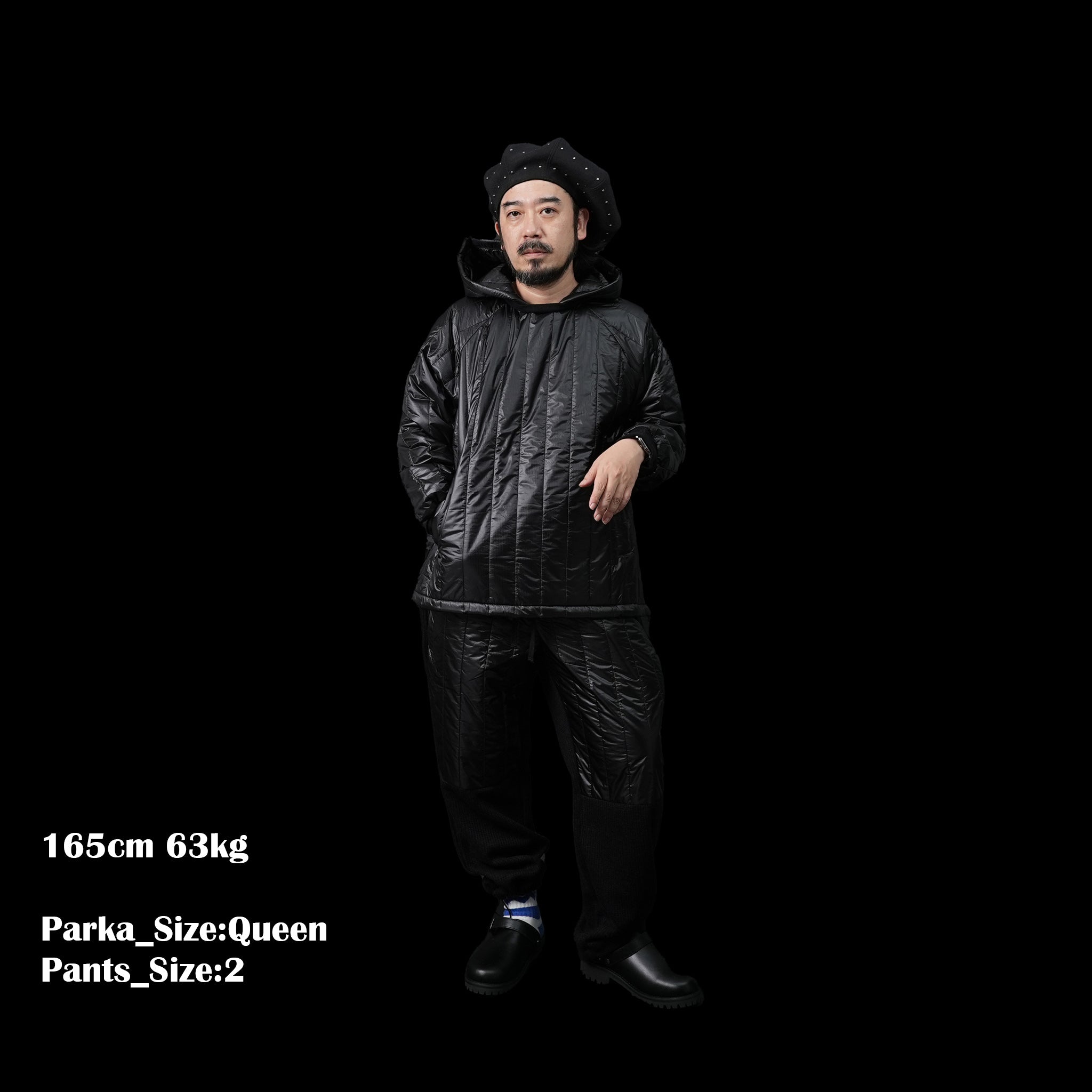 VOO-1143 | Ost QUILT HOODY | Color:Green/Coffee/Black【VOO_ヴォー】