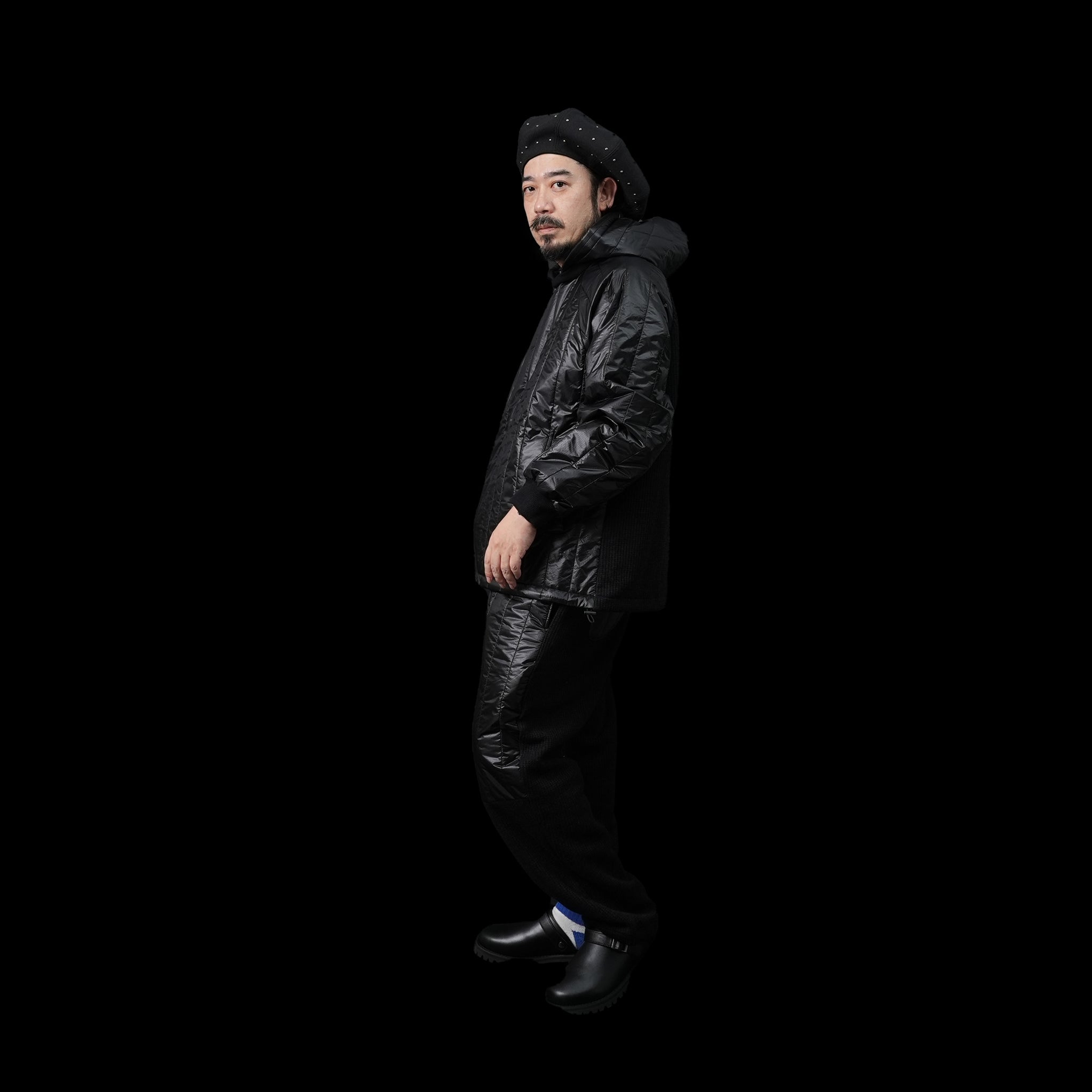 VOO-1143 | Ost QUILT HOODY | Color:Green/Coffee/Black【VOO_ヴォー】