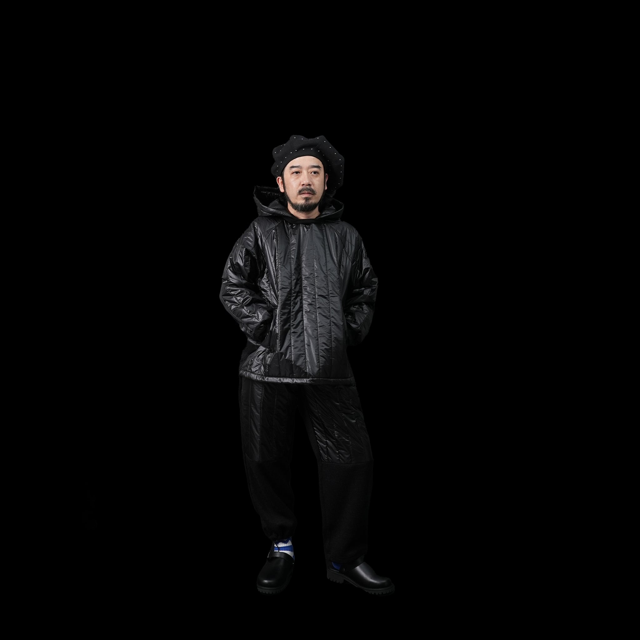 VOO-1143 | Ost QUILT HOODY | Color:Green/Coffee/Black【VOO_ヴォー】