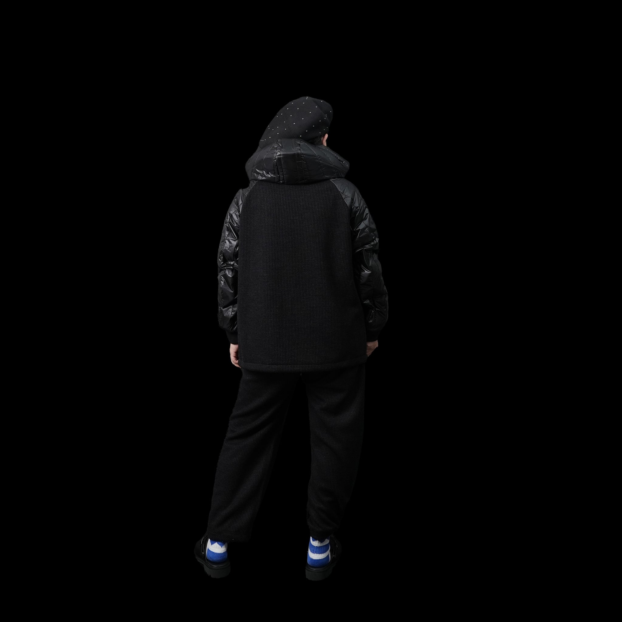 VOO-1143 | Ost QUILT HOODY | Color:Green/Coffee/Black【VOO_ヴォー】