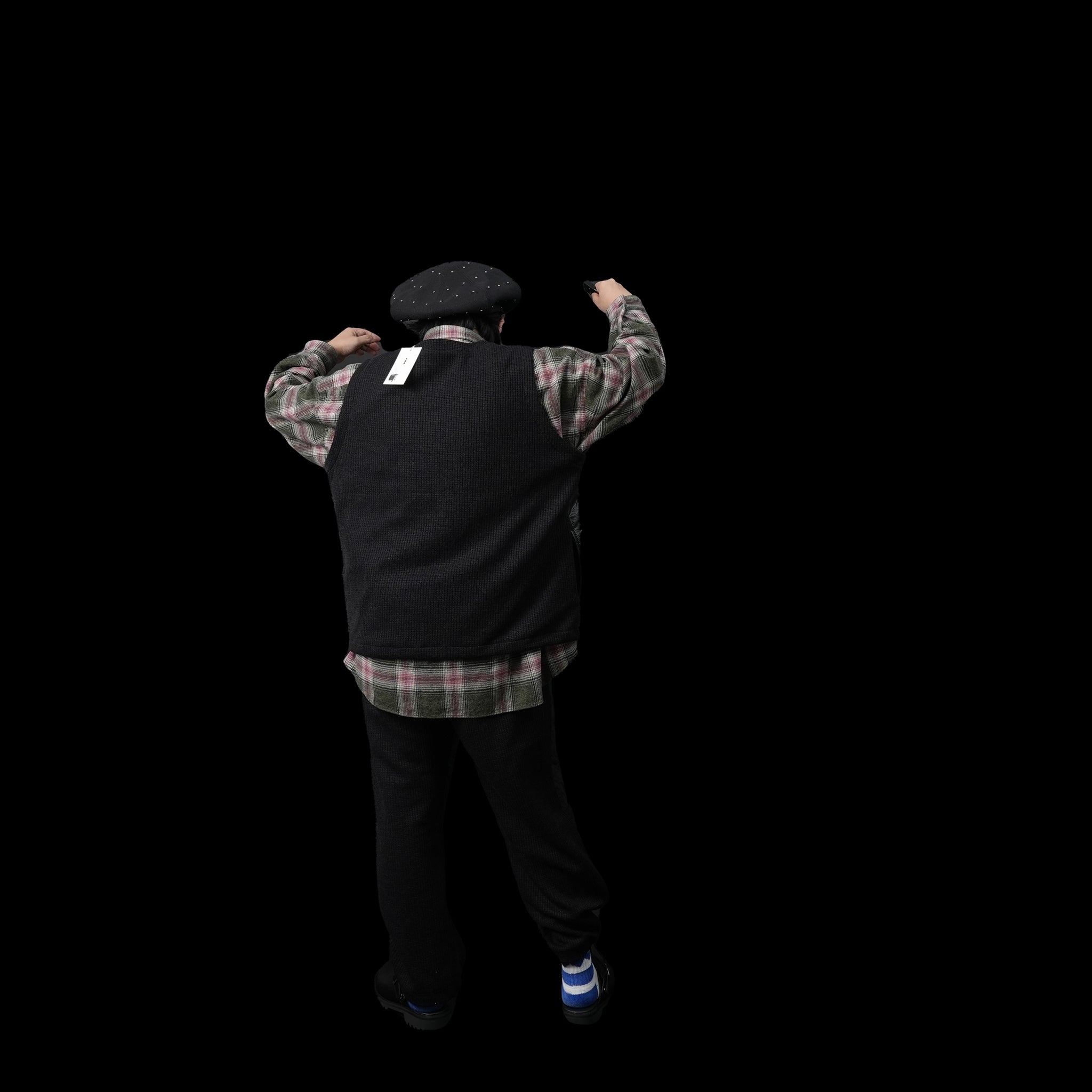 VOO-1142 | Ost QUILT VEST | Color:Green/Coffee/Black【VOO_ヴォー】