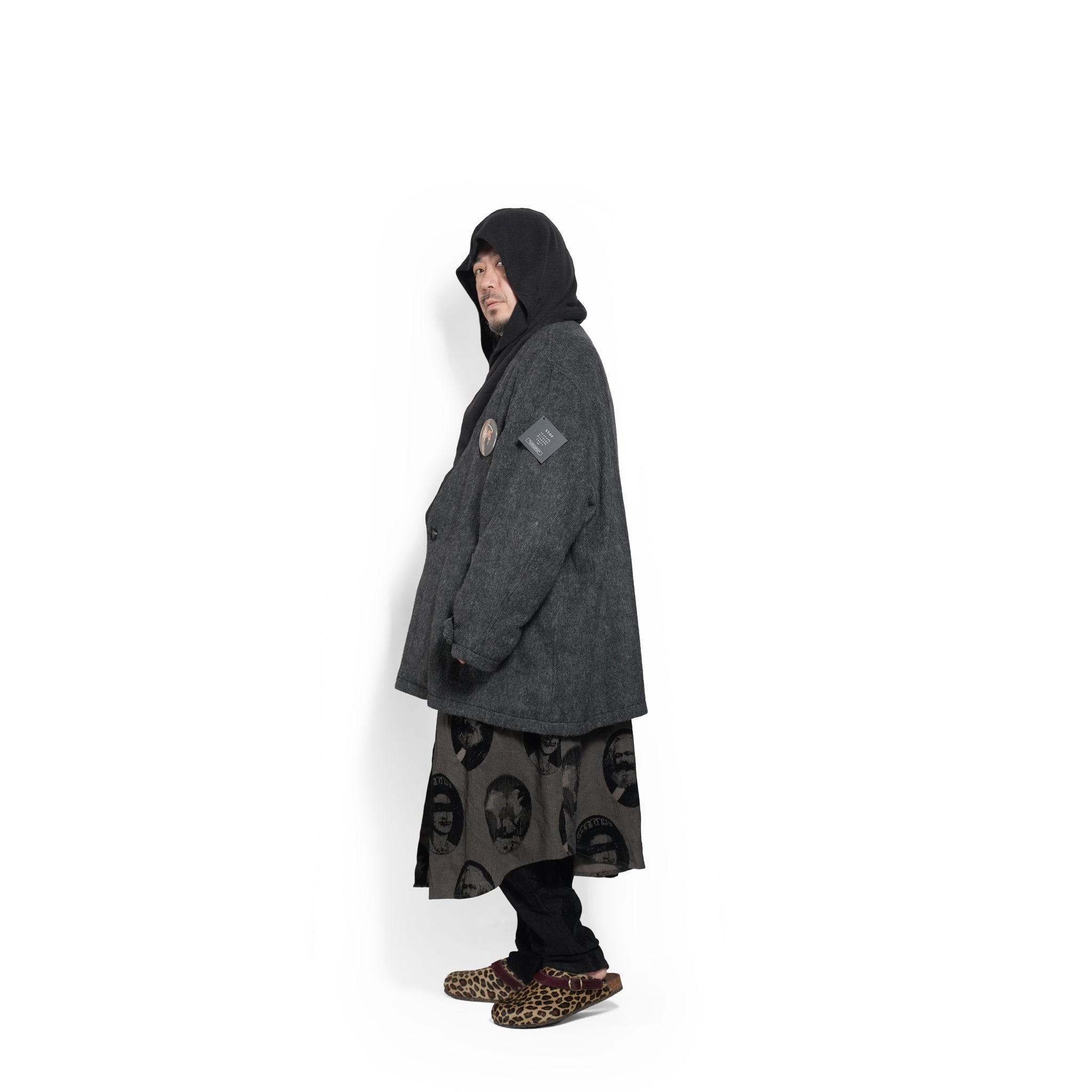 Anarchy Shawl Short Coat – Black | STOF | 入荷予定アイテム