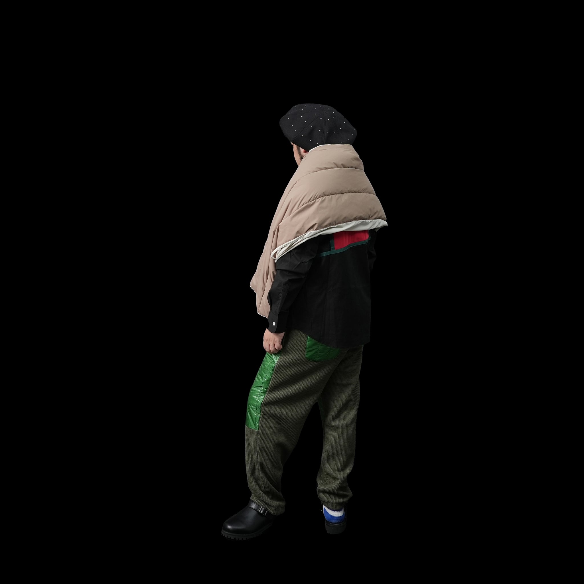 No:FEW23WAC5116c | Name:REVERSIBLE DOWN CAPE | Color:Beige×Ecru【MIFFEW_ミフュー】