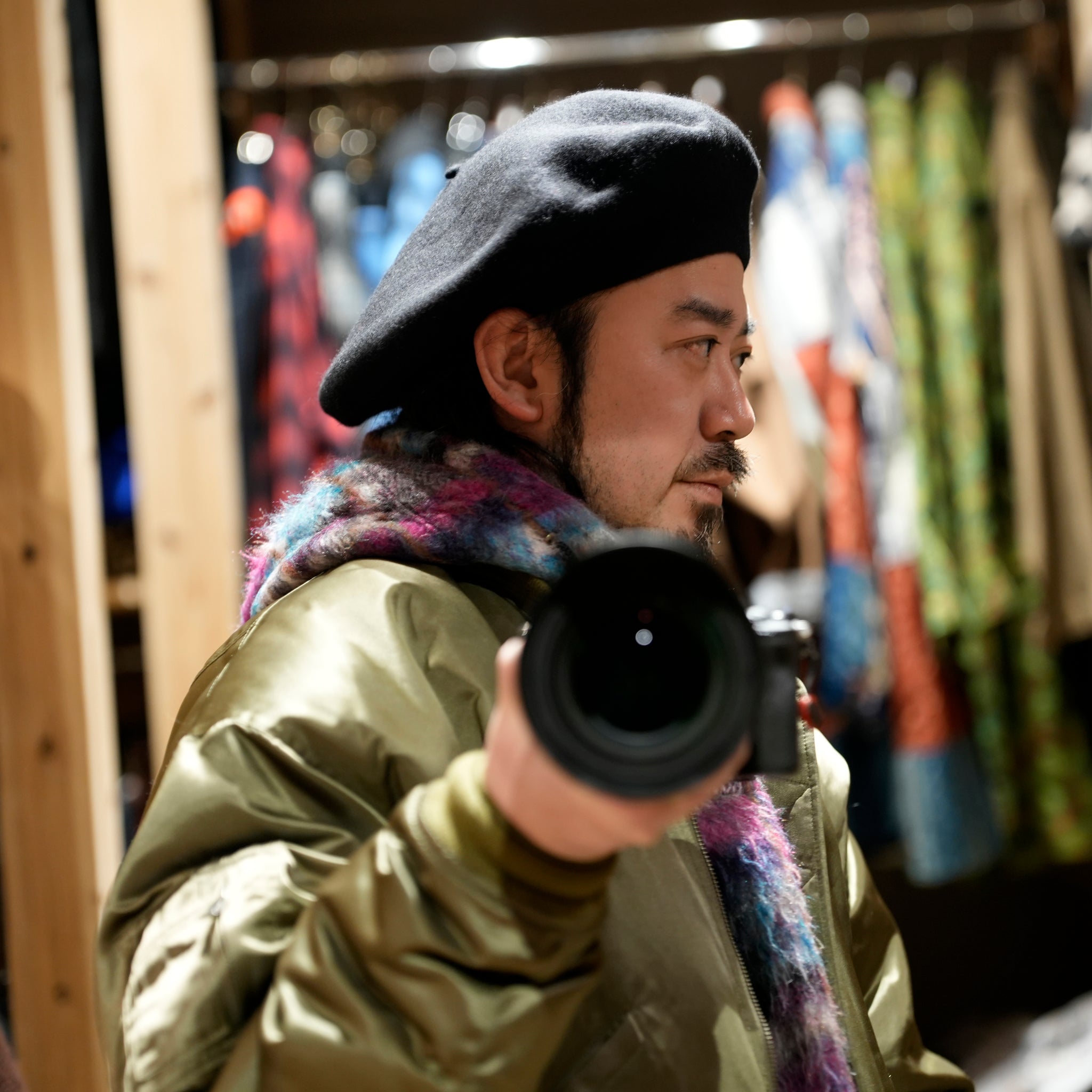 Big Basque Beret – Black / GRAY / GREEN / NAVY / BURGUNDY | ORIGINAL JOHN