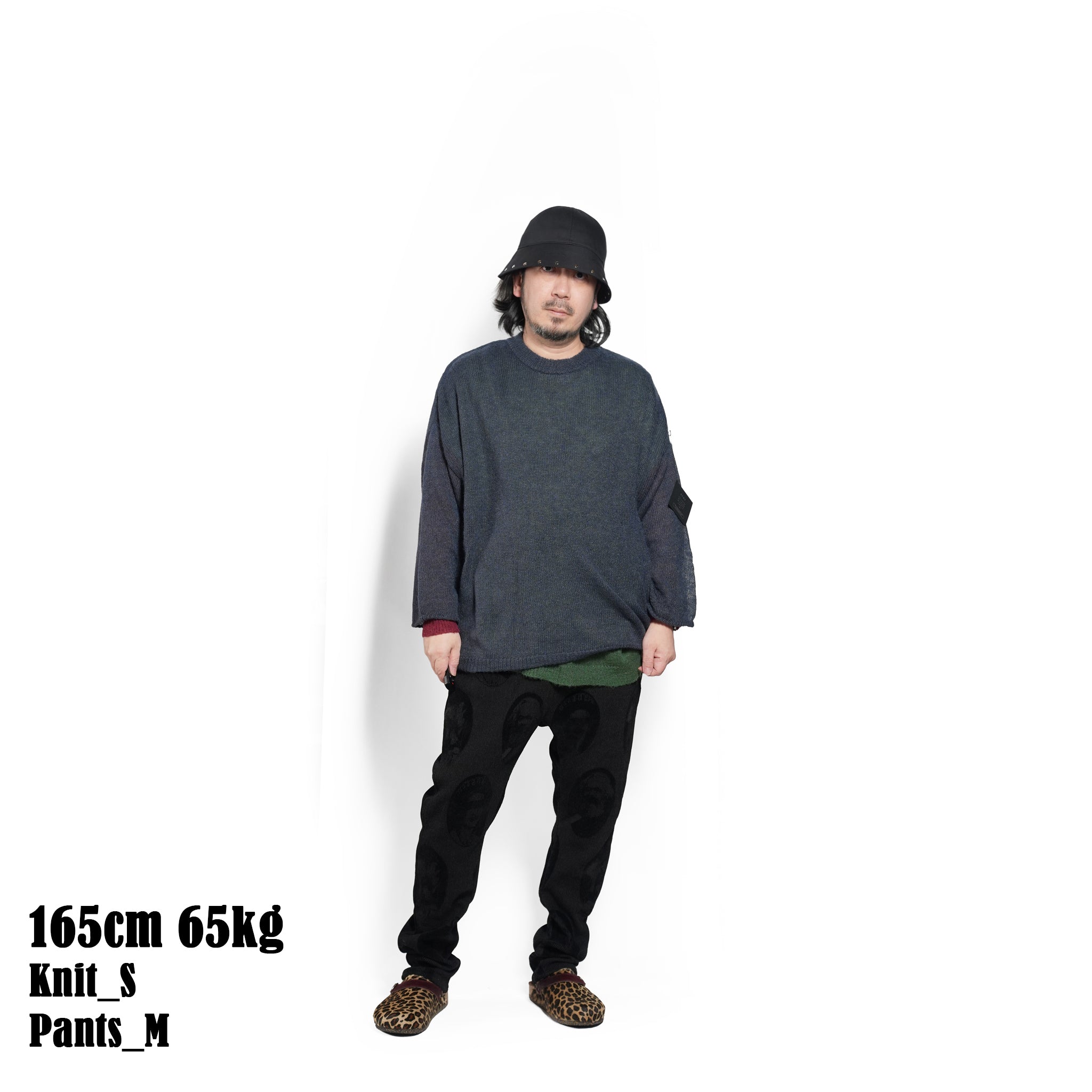 Mohair Layer Knit Pulover – Navy | STOF | 入荷予定アイテム