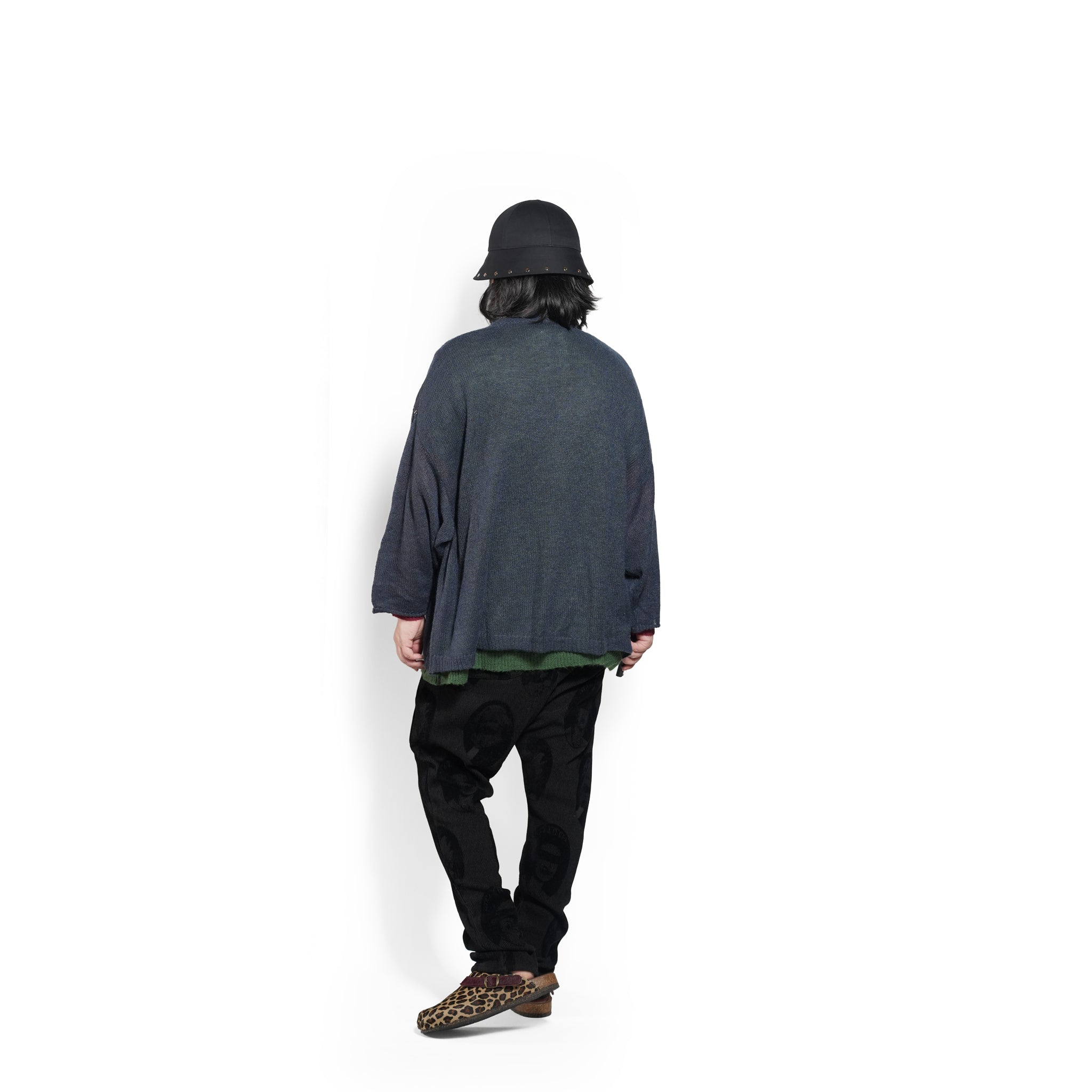Mohair Layer Knit Pulover – Navy | STOF | 入荷予定アイテム