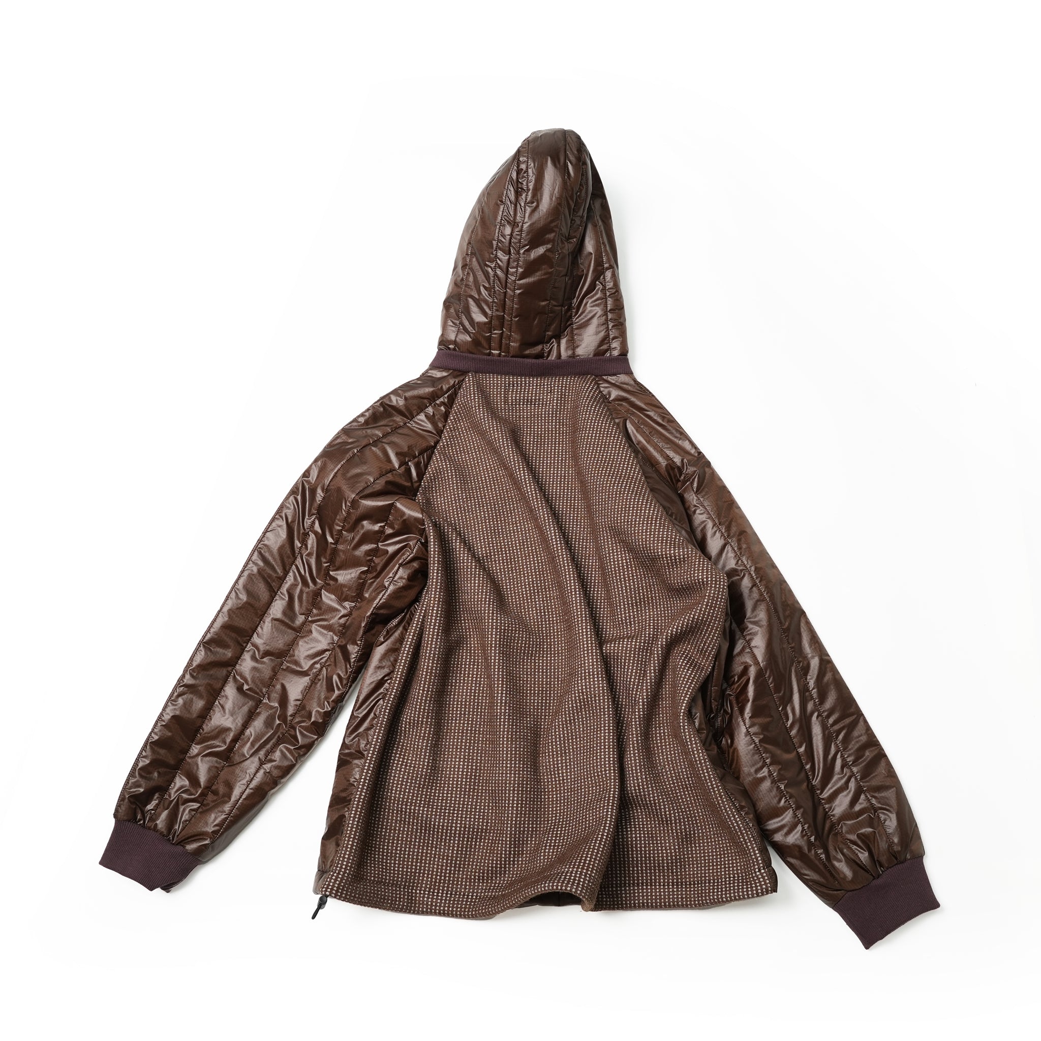 VOO-1143 | Ost QUILT HOODY | Color:Green/Coffee/Black【VOO_ヴォー】