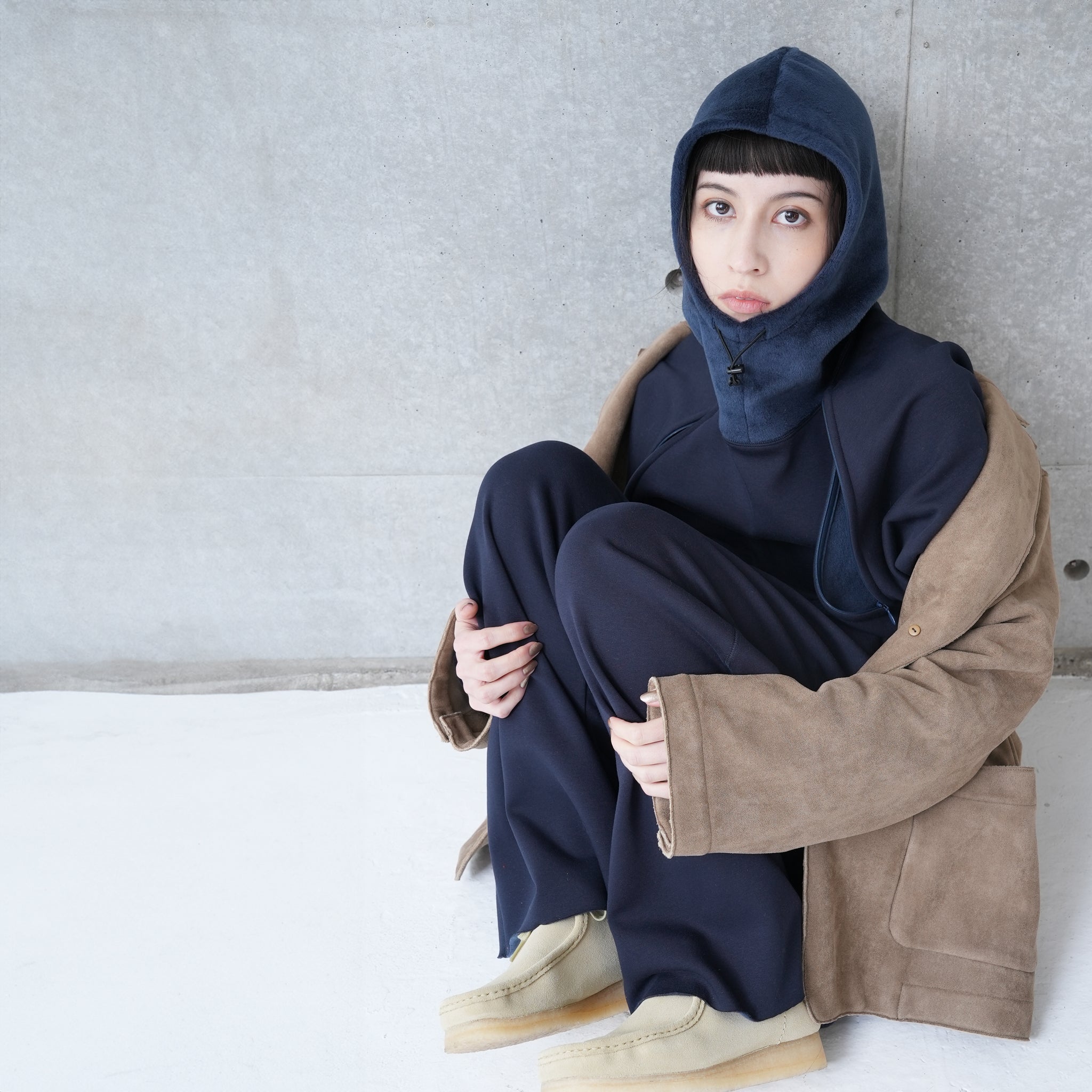 RAGLAN ZIP HOODIE | Color_Navy/Gray | No_252-445【CaRouseLamBRa_ケラウズランブラ】