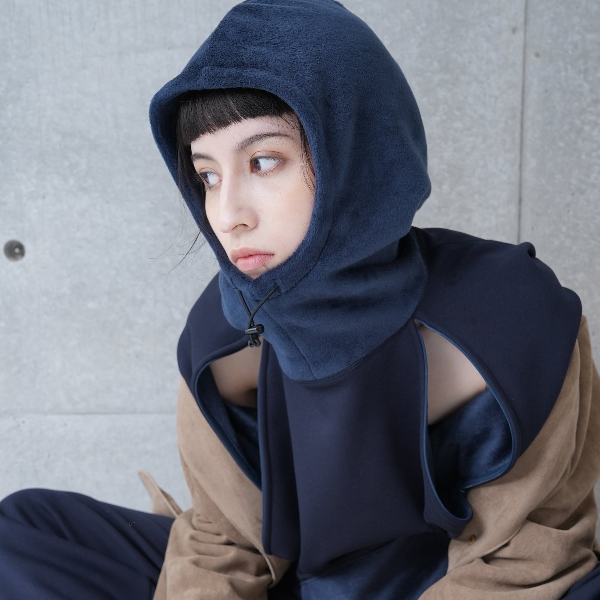 RAGLAN ZIP HOODIE | Color_Navy/Gray | No_252-445【CaRouseLamBRa_ケラウズランブラ】
