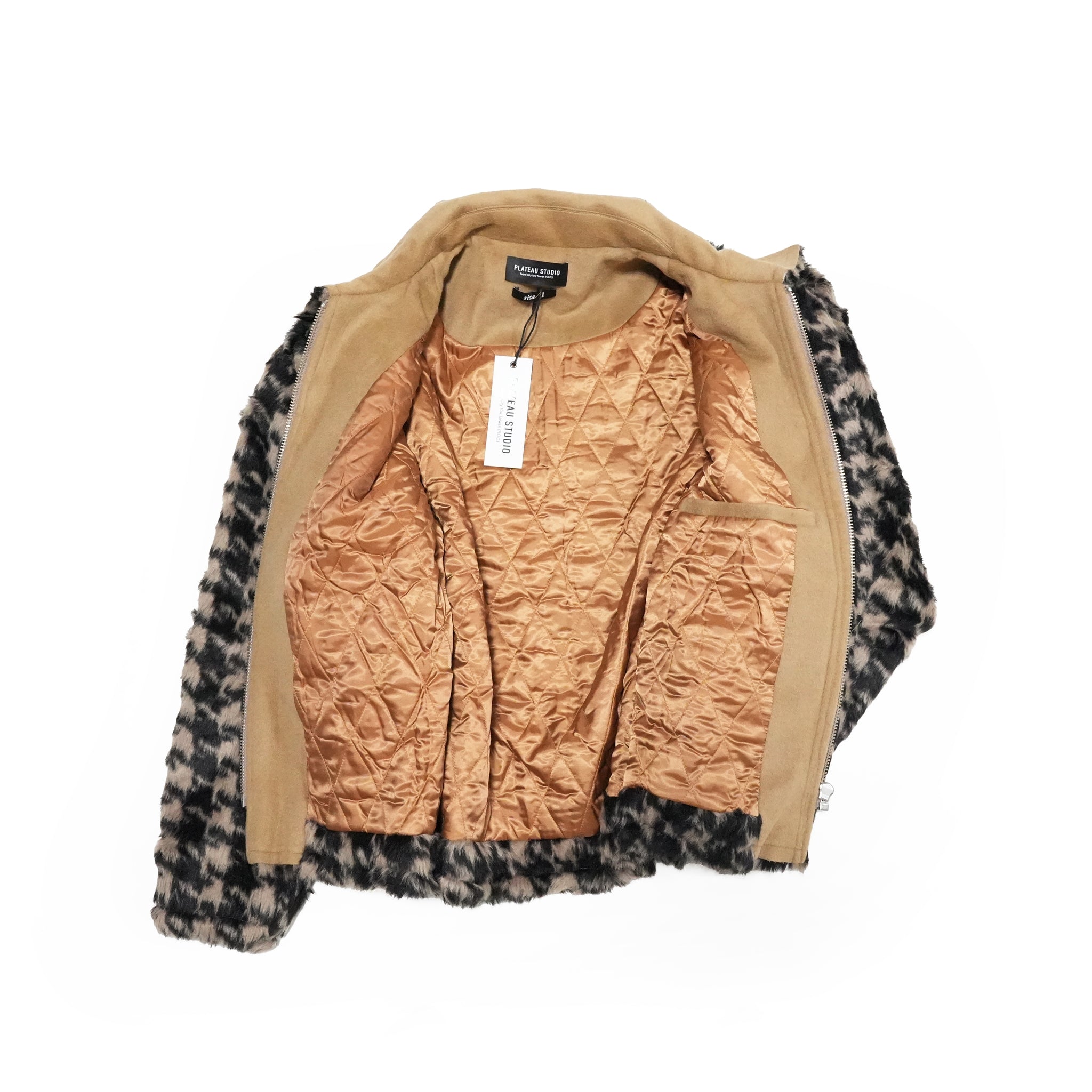 No:#pw23j05 | Name:monster blouson | Color:Brown Black【PLATEAU STUDIO_プラトー スタジオ】
