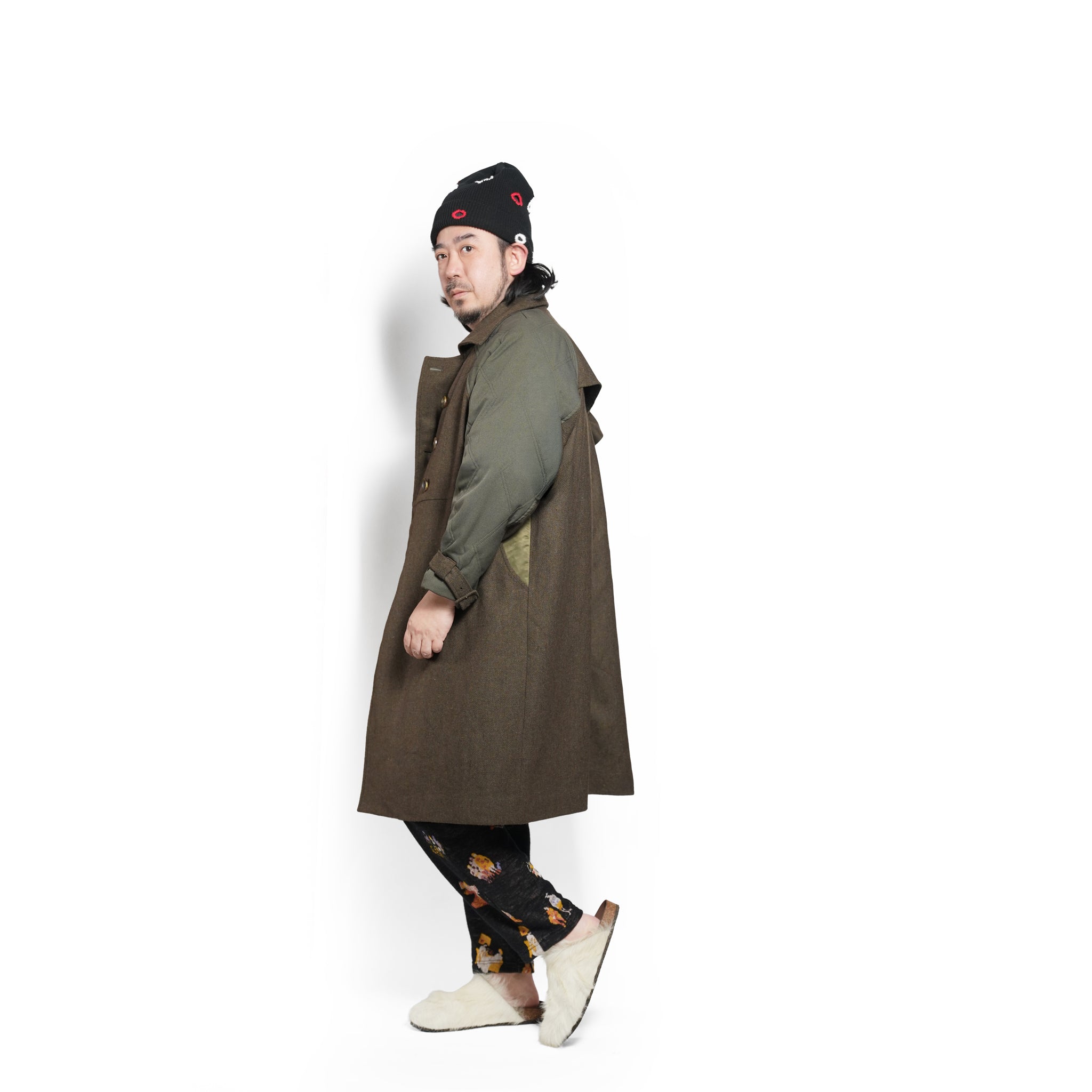 Dreamin' Mix Wide Coat – Khaki | BEDSIDEDRAMA | 入荷予定アイテム