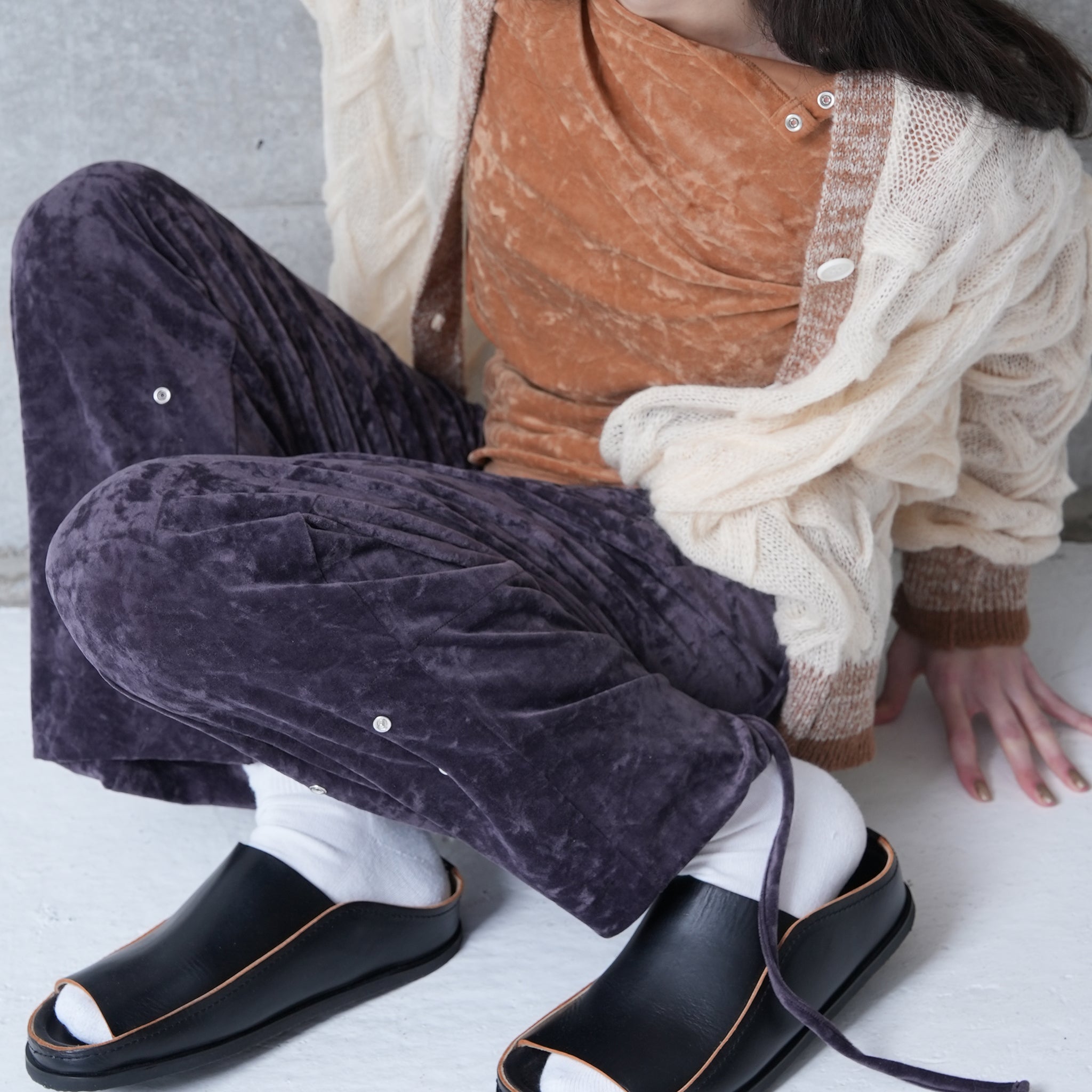 DOT PANTS | Color_Teracotta/Charcoal/Gray | No_252-436【CaRouseLamBRa_ケラウズランブラ】