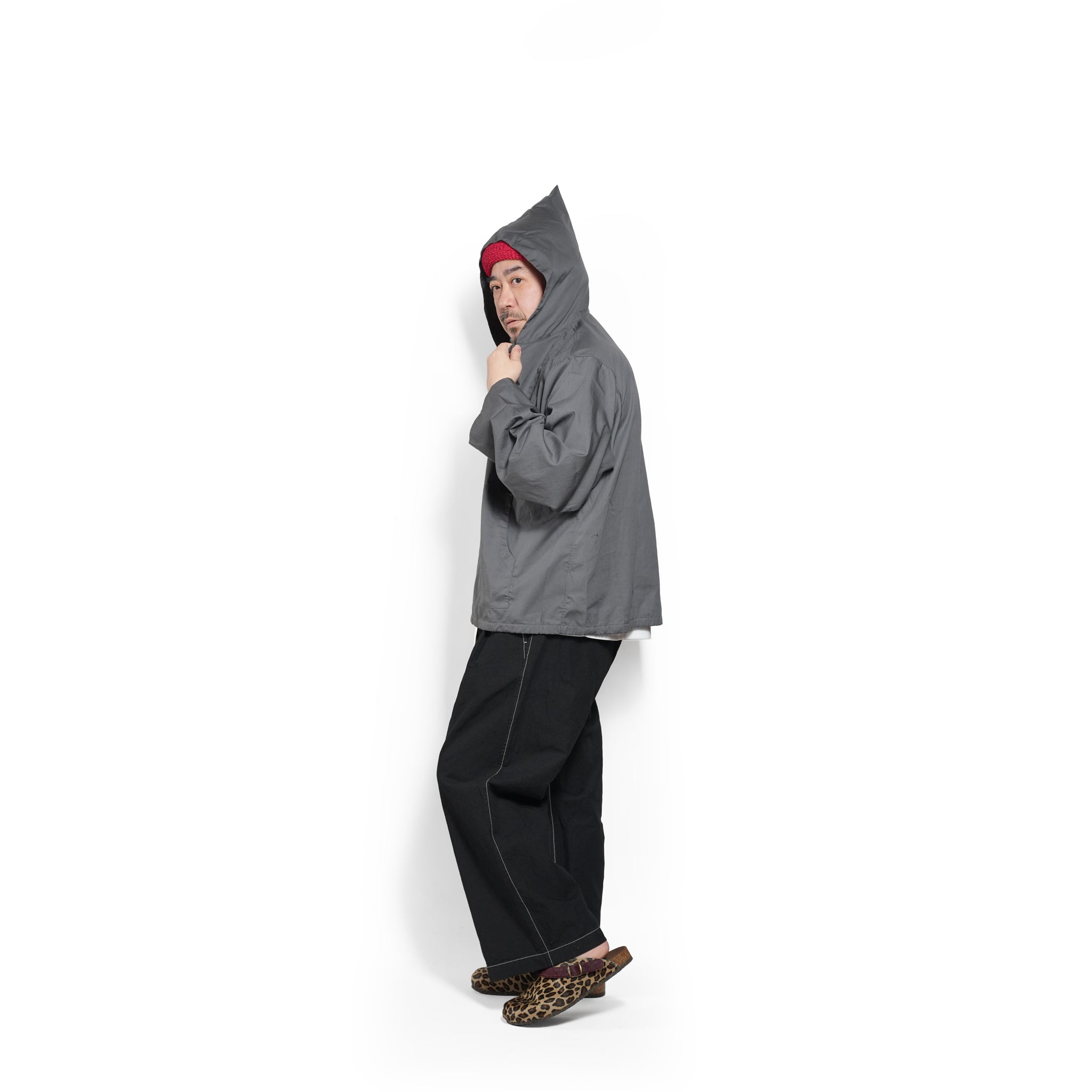 SHIRT PARKA- DYED BROAD – Grey | CATTA SHIRTS
