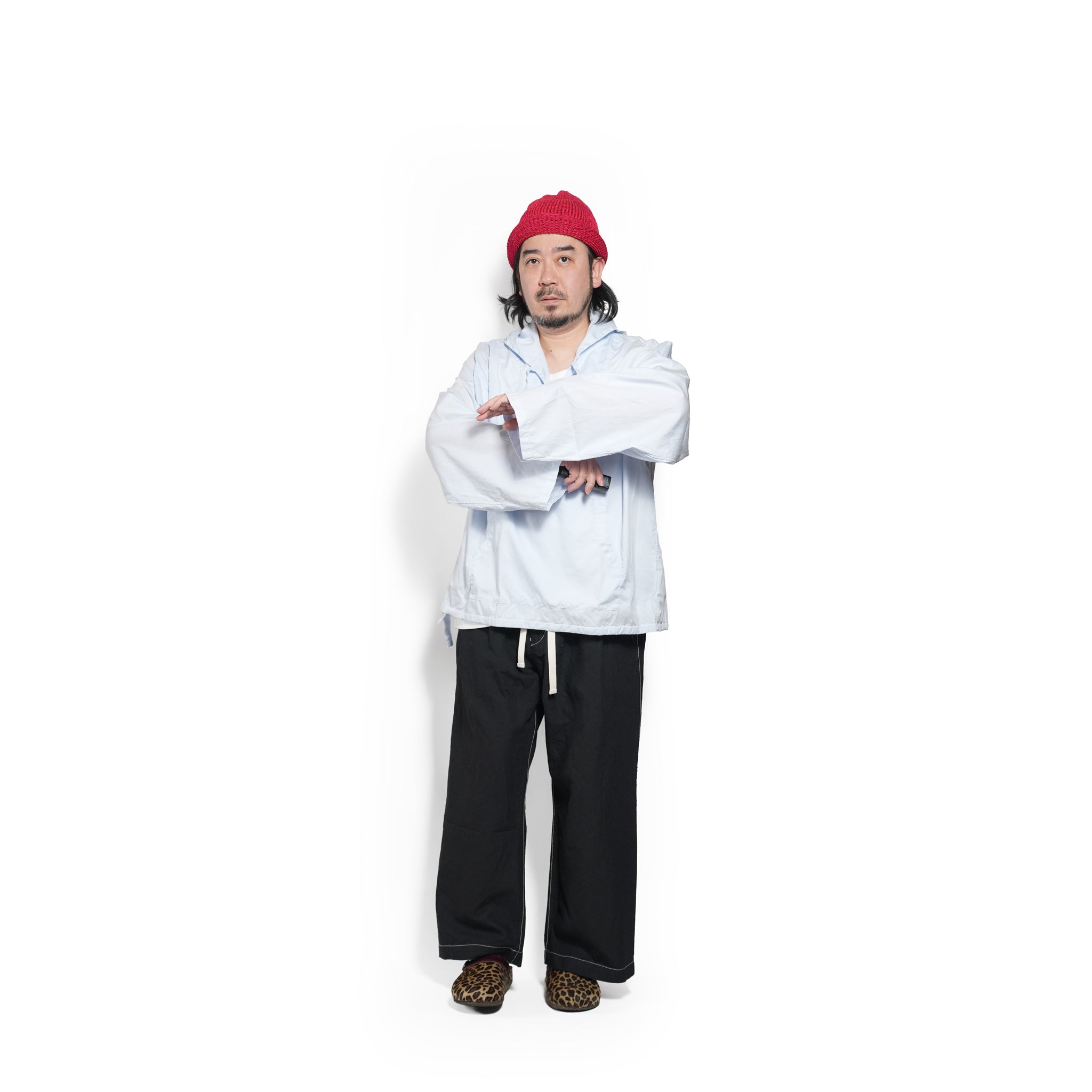 SHIRT PARKA- DYED BROAD – Blue | CATTA SHIRTS