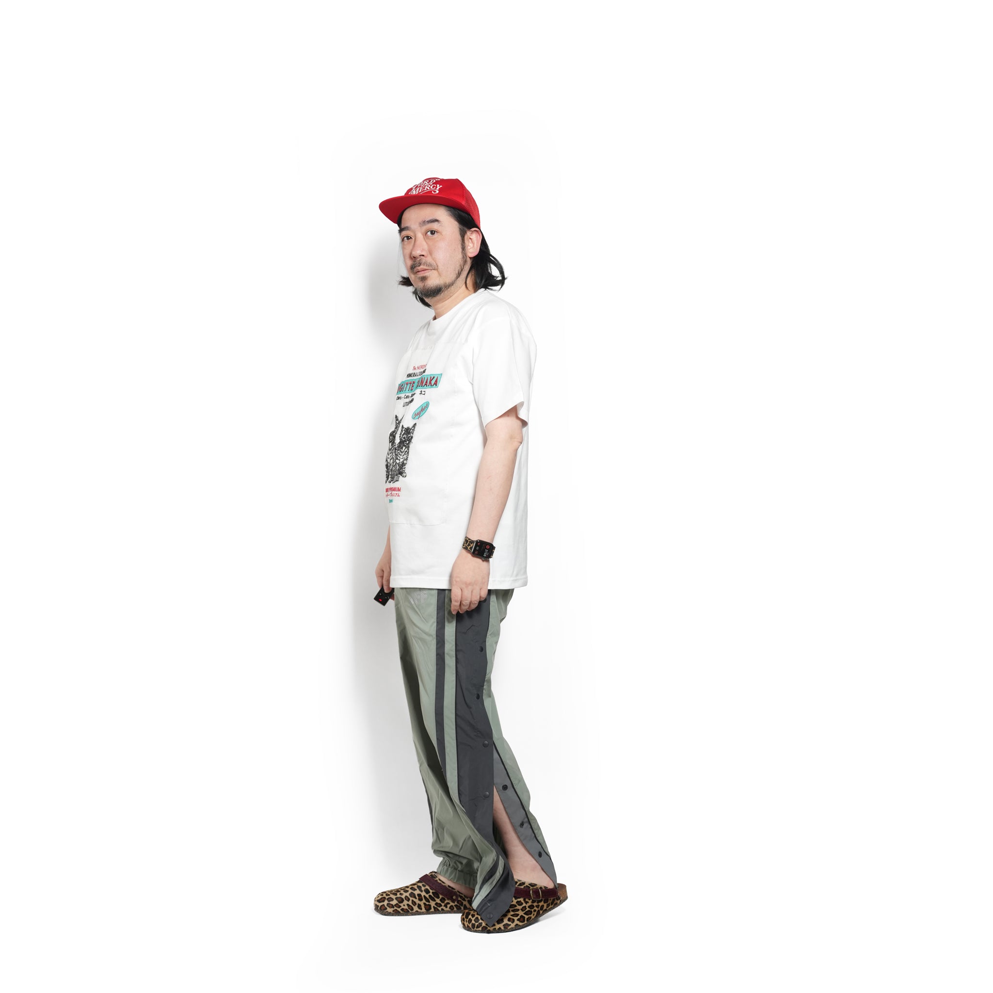 Brigitte Tanaka × The NERDYS CATS T-shirt – White | The NERDYS