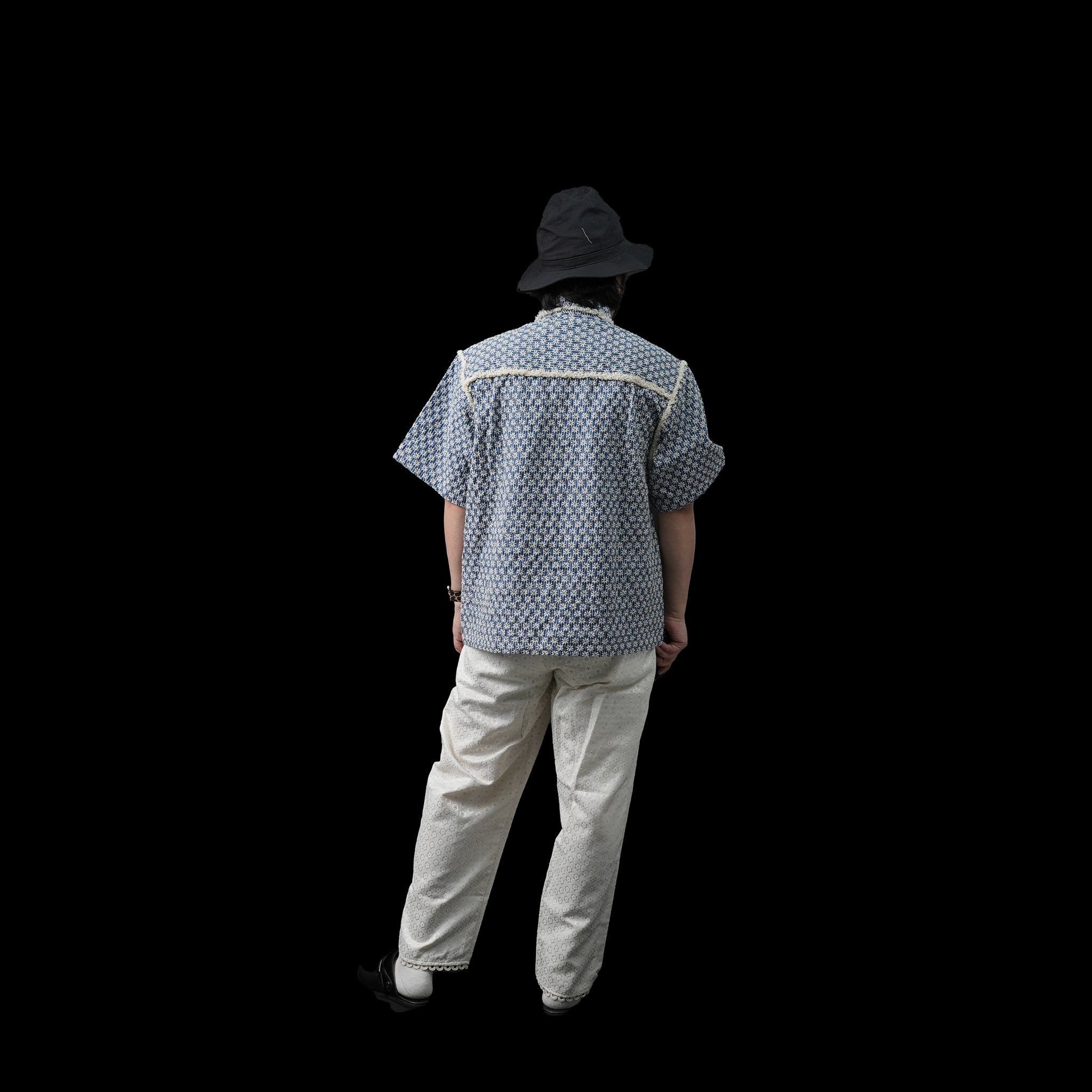 No:28SM02BLM056BLE | Name:Chessie Fray Boxy Shirt | Color:Blue【SISTER JANE_シスタージェーン】