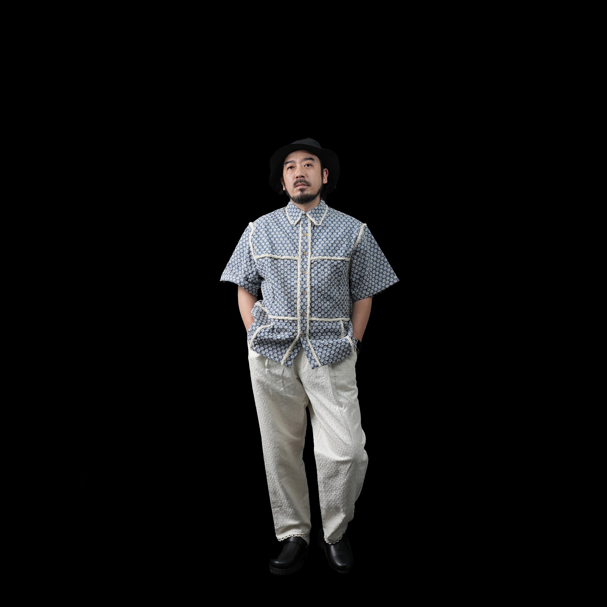 No:28SM02BLM056BLE | Name:Chessie Fray Boxy Shirt | Color:Blue【SISTER JANE_シスタージェーン】