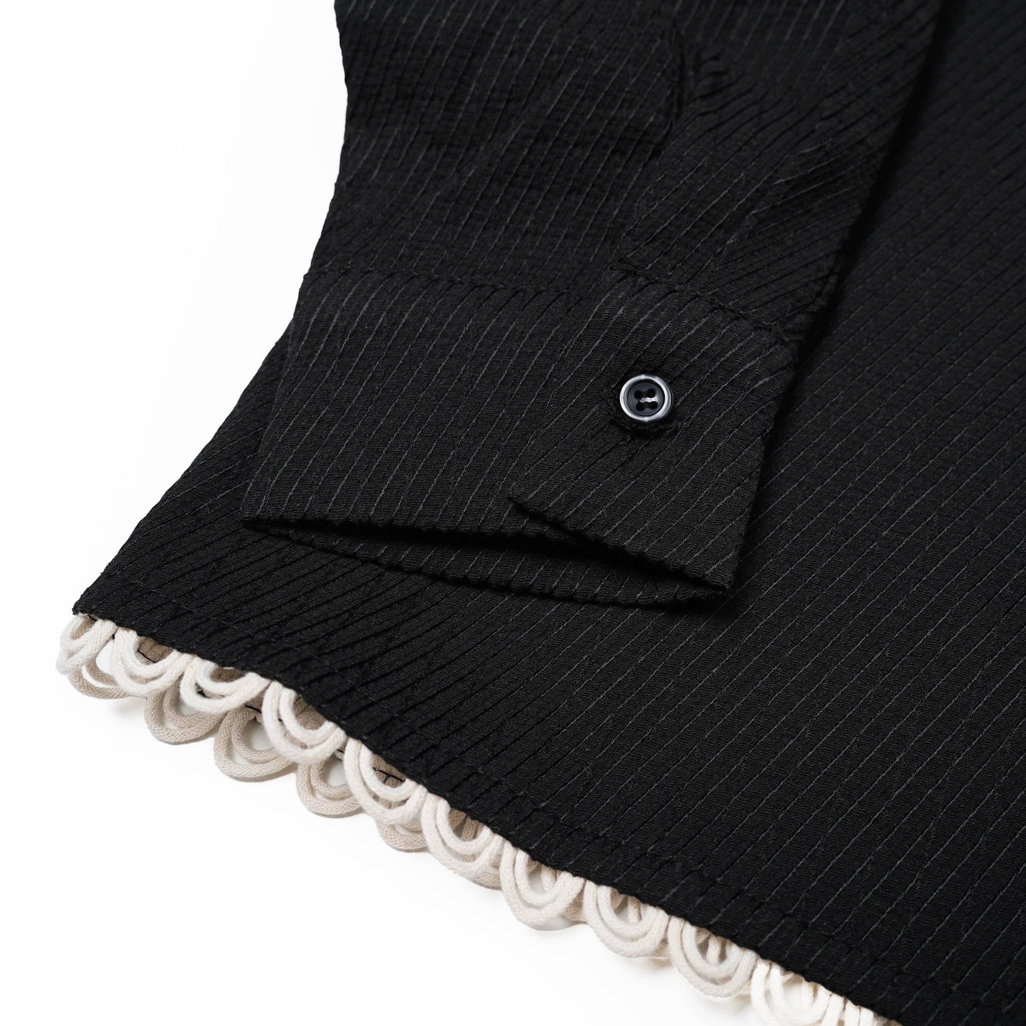 No:28SM02BLM052BLK | Name:Hector Dove Embroidered Shirt | Color:Black【SISTER JANE_シスタージェーン】