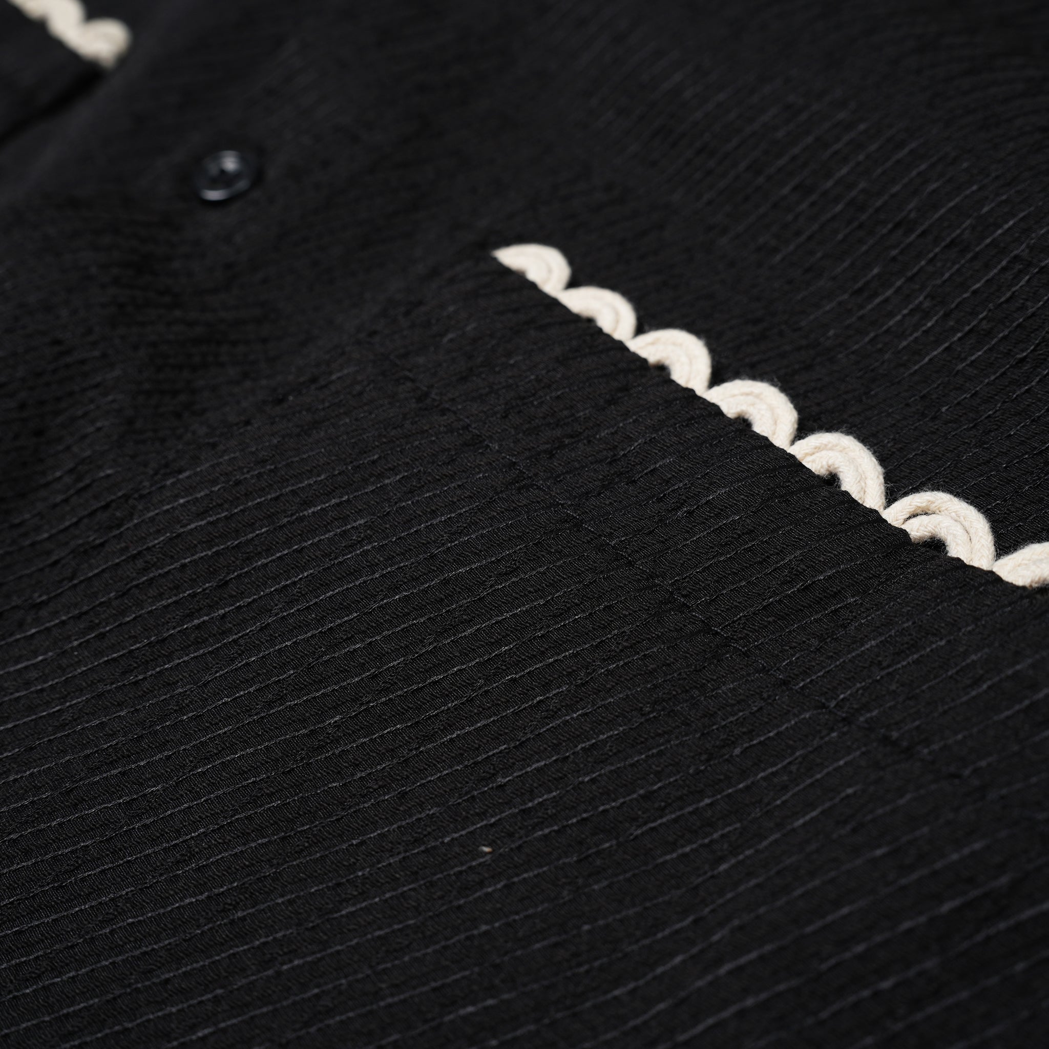 No:28SM02BLM052BLK | Name:Hector Dove Embroidered Shirt | Color:Black【SISTER JANE_シスタージェーン】